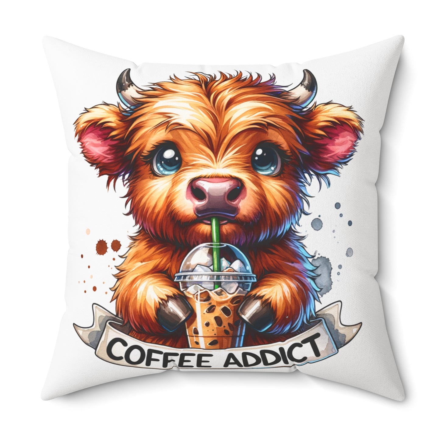 Spun Polyester Square Pillow