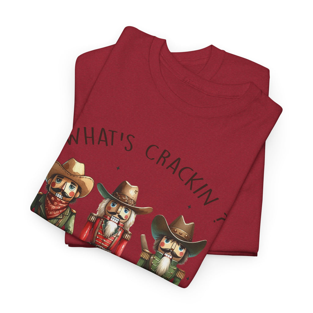 What's Crackin'? Cowboy Graphic Heavy Cotton Tee