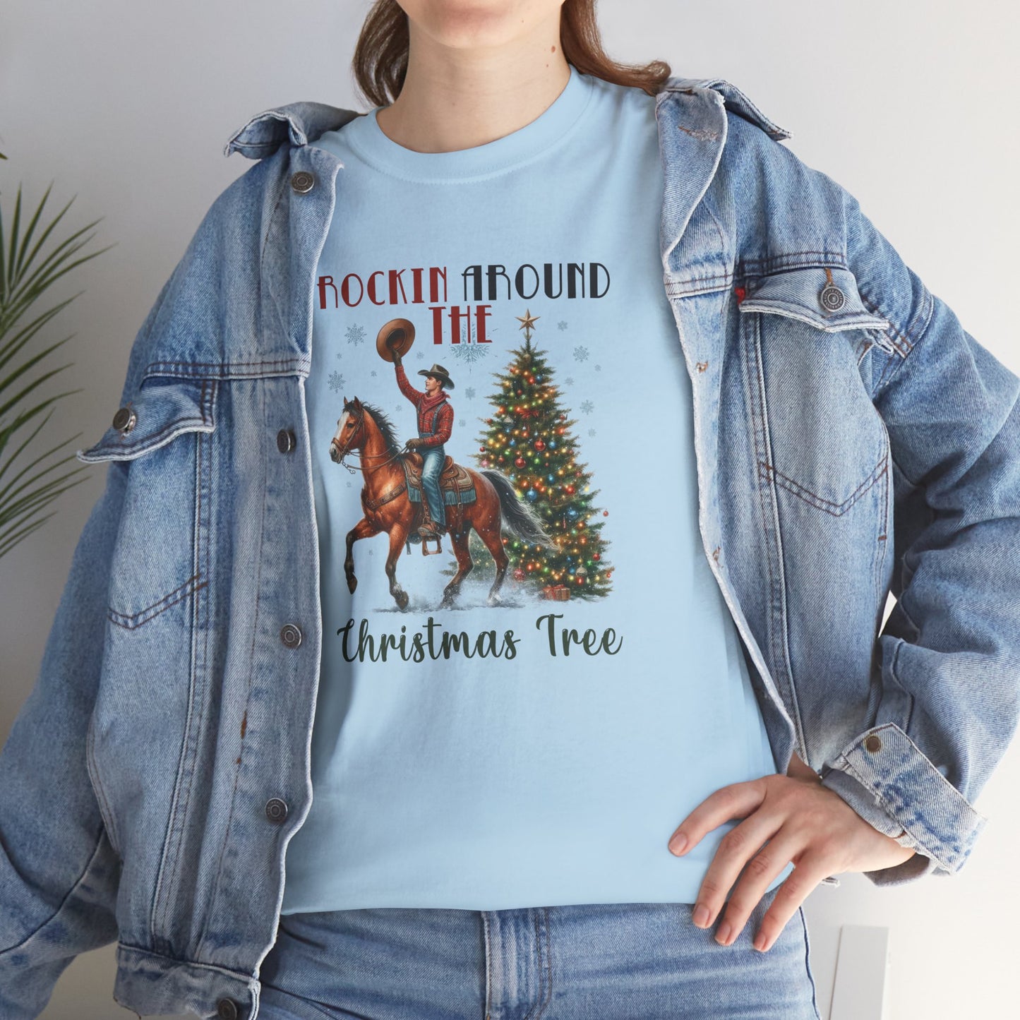 Rockin' Around the Christmas Tree Heavy Cotton Tee