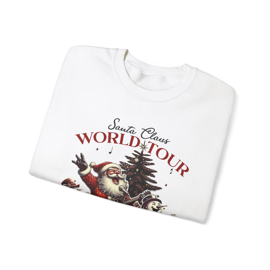 Santa Claus World Tour Crewneck Sweatshirt - Rocking Around the Christmas Tree