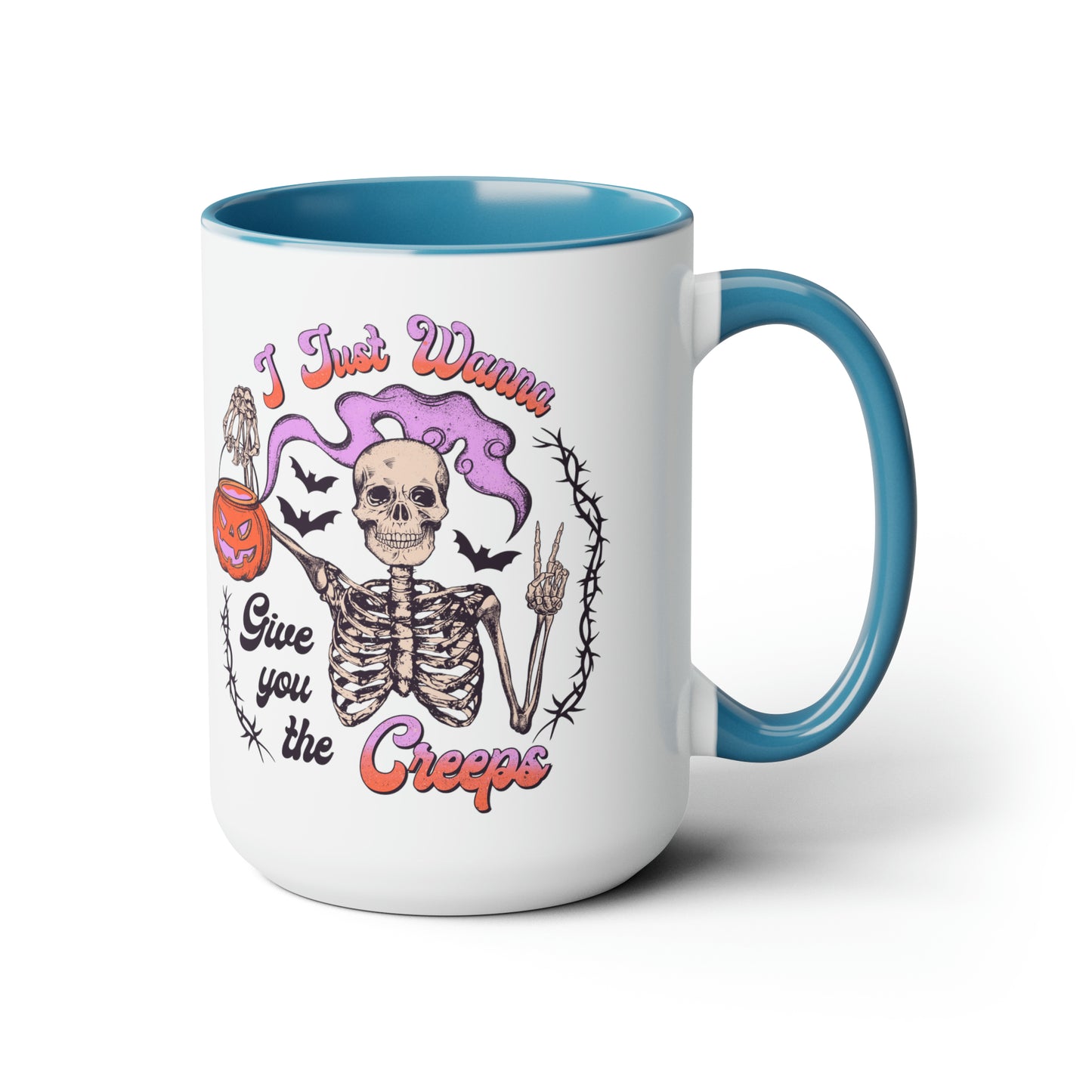 Two-Tone Coffee Mugs, 15oz
