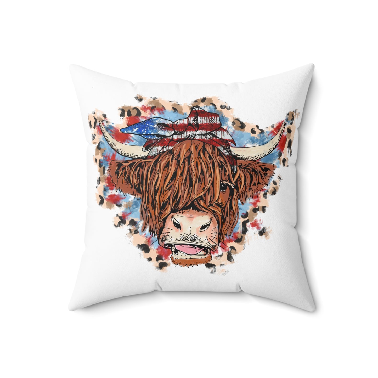 Highland Cow Throw Pillow