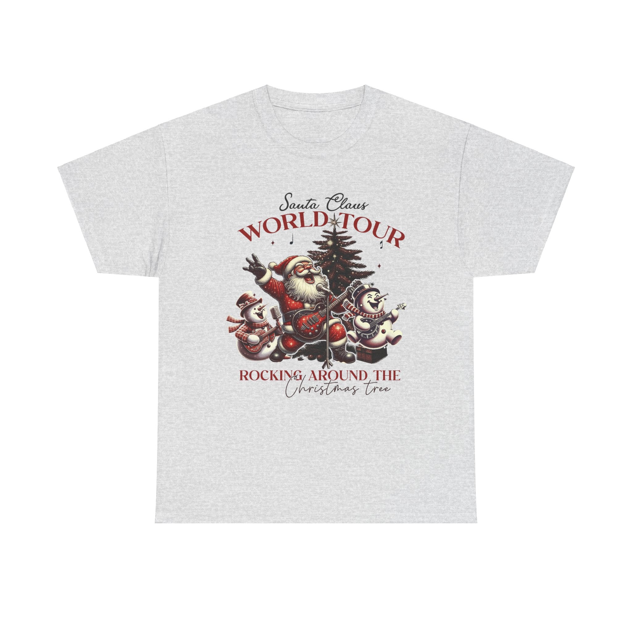 Christmas Santa Claus World Tour Tee - Heavy Cotton T-Shirt