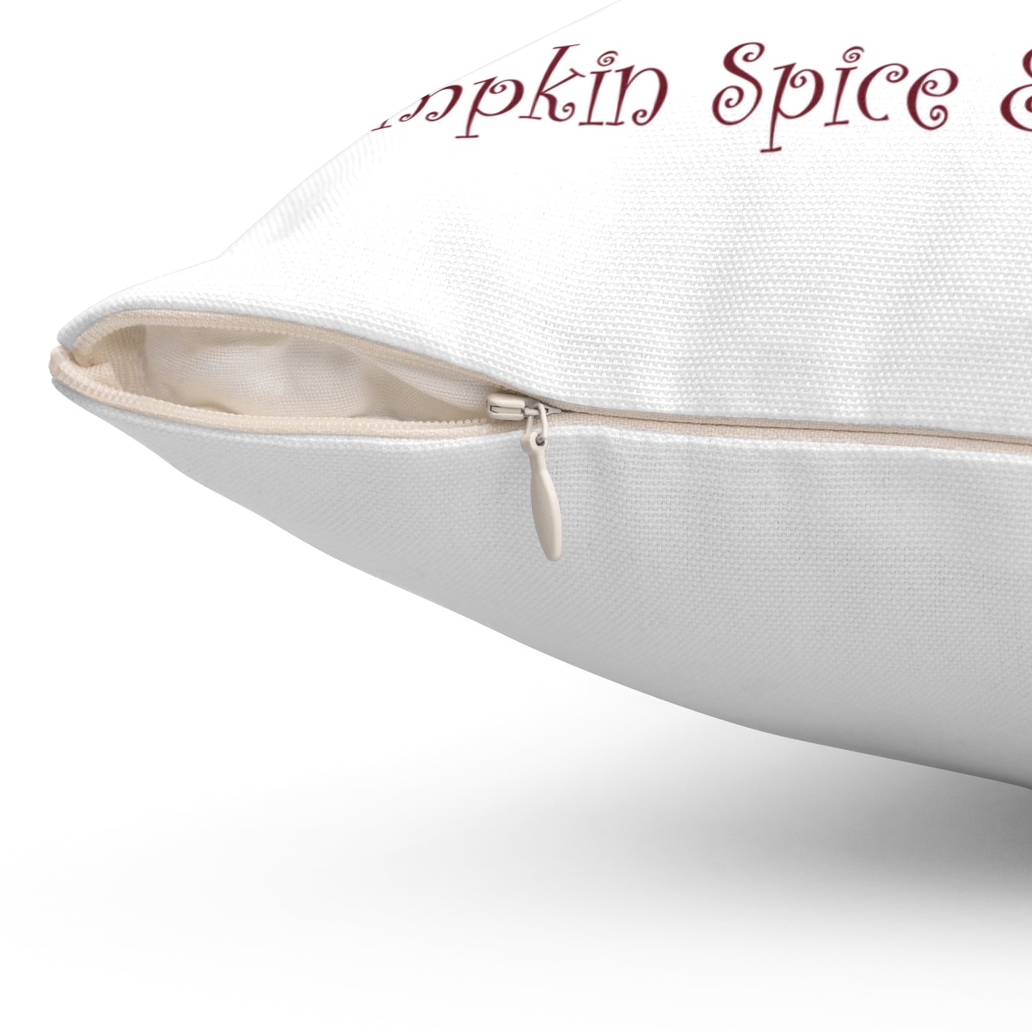 Autumn Pink Pumpkin Pillow — "Pumpkin Spice & Everything Nice" Decorative Fall Throw Pillow