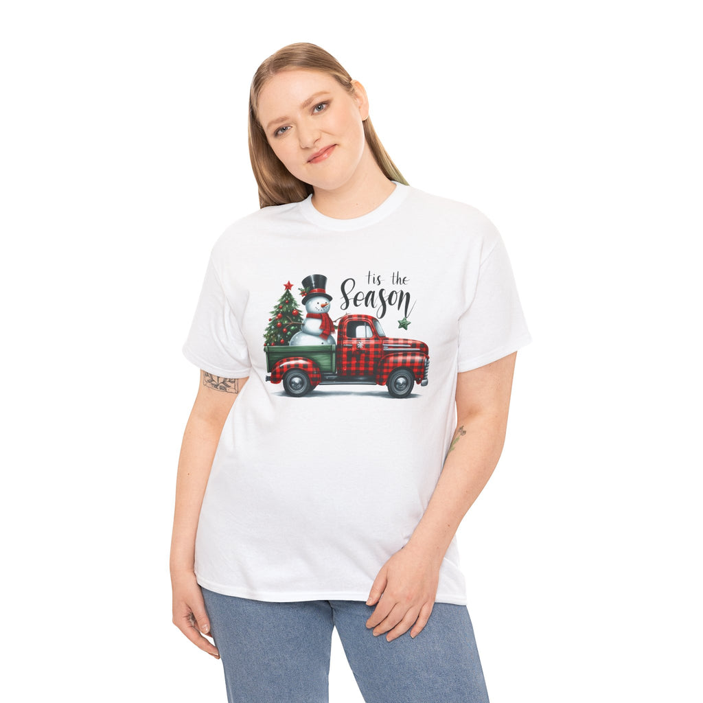 "Tis the Season" Heavy Cotton Tee - Festive Holiday Shirt