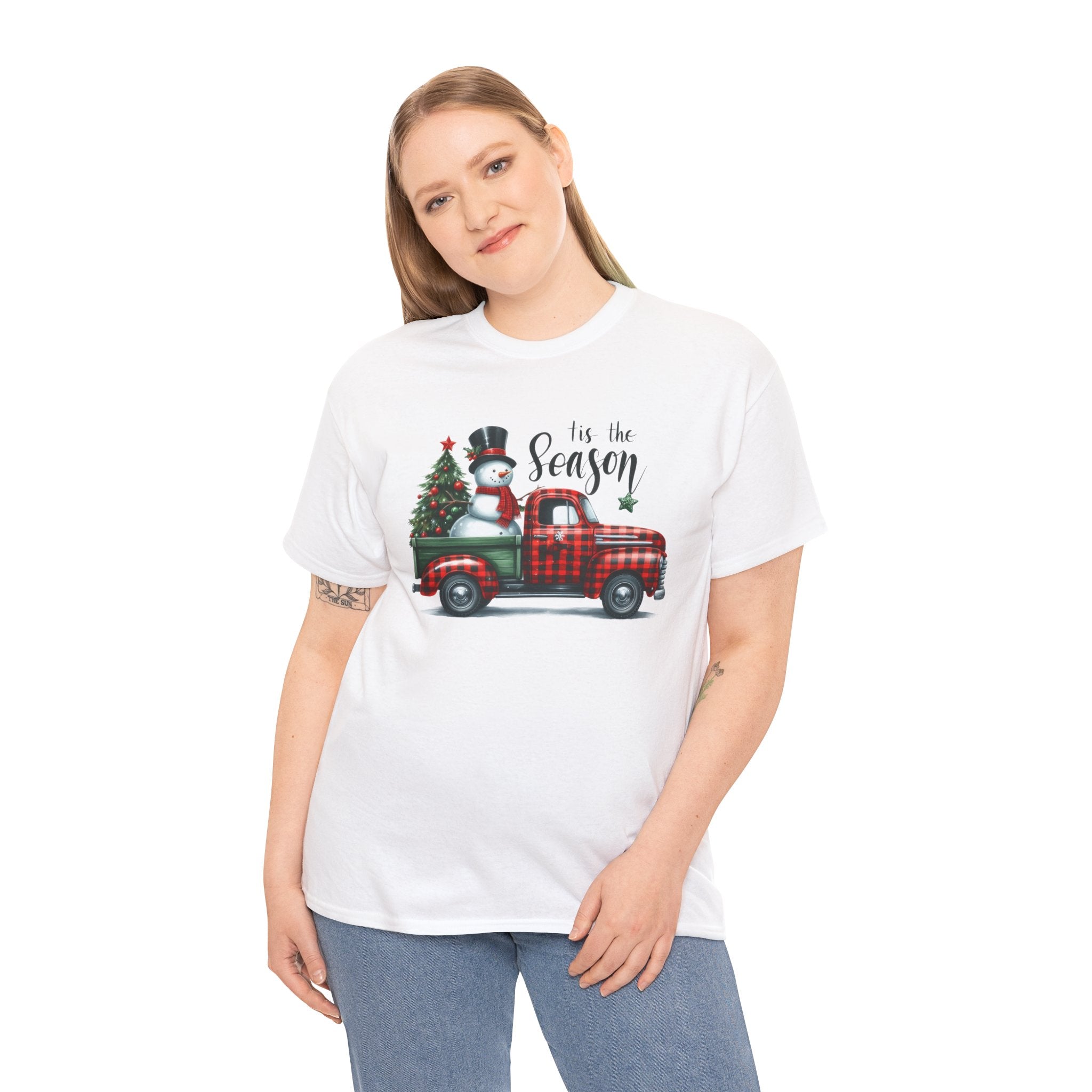 "Tis the Season" Heavy Cotton Tee - Festive Holiday Shirt