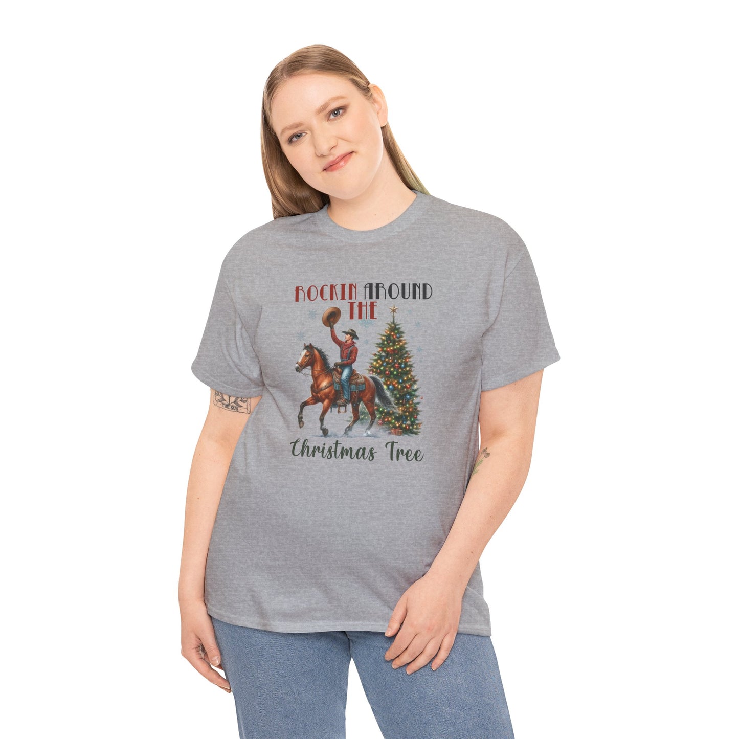 Rockin' Around the Christmas Tree Heavy Cotton Tee