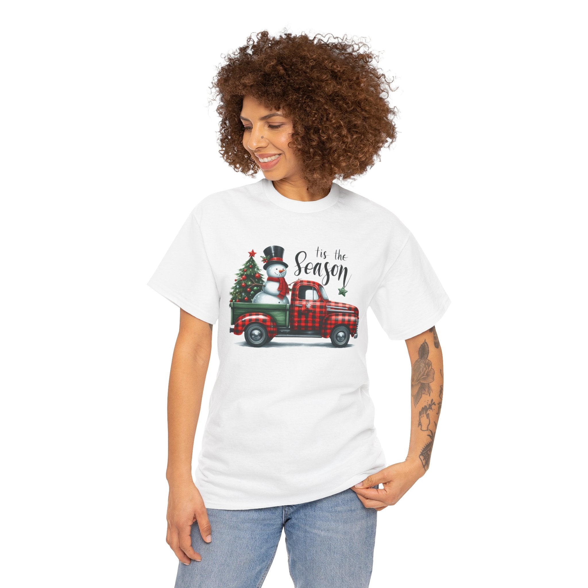 "Tis the Season" Heavy Cotton Tee - Festive Holiday Shirt