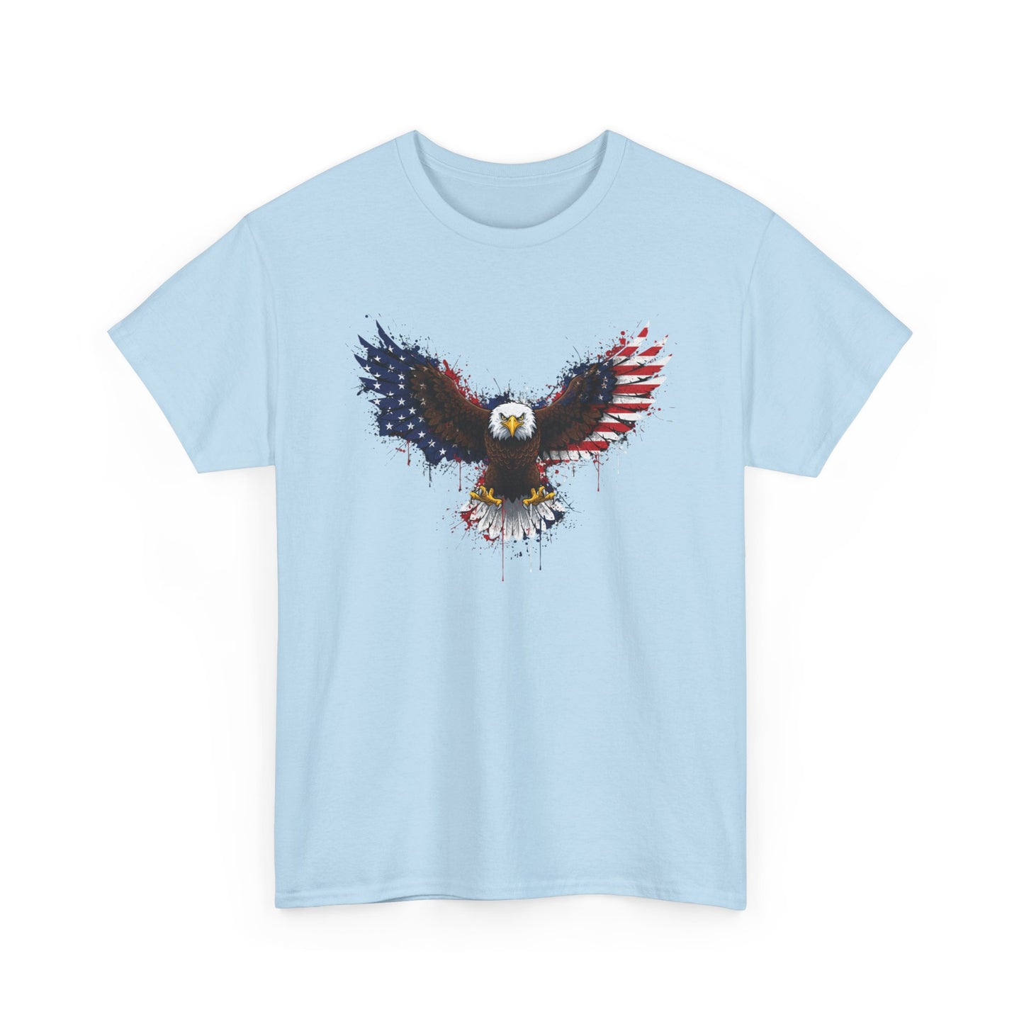 Eagle with American Flag Wings T-Shirt — Patriotic Bald Eagle Graphic Tee