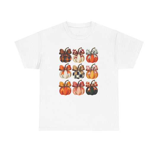 Autumn Plaid & Bow Pumpkins