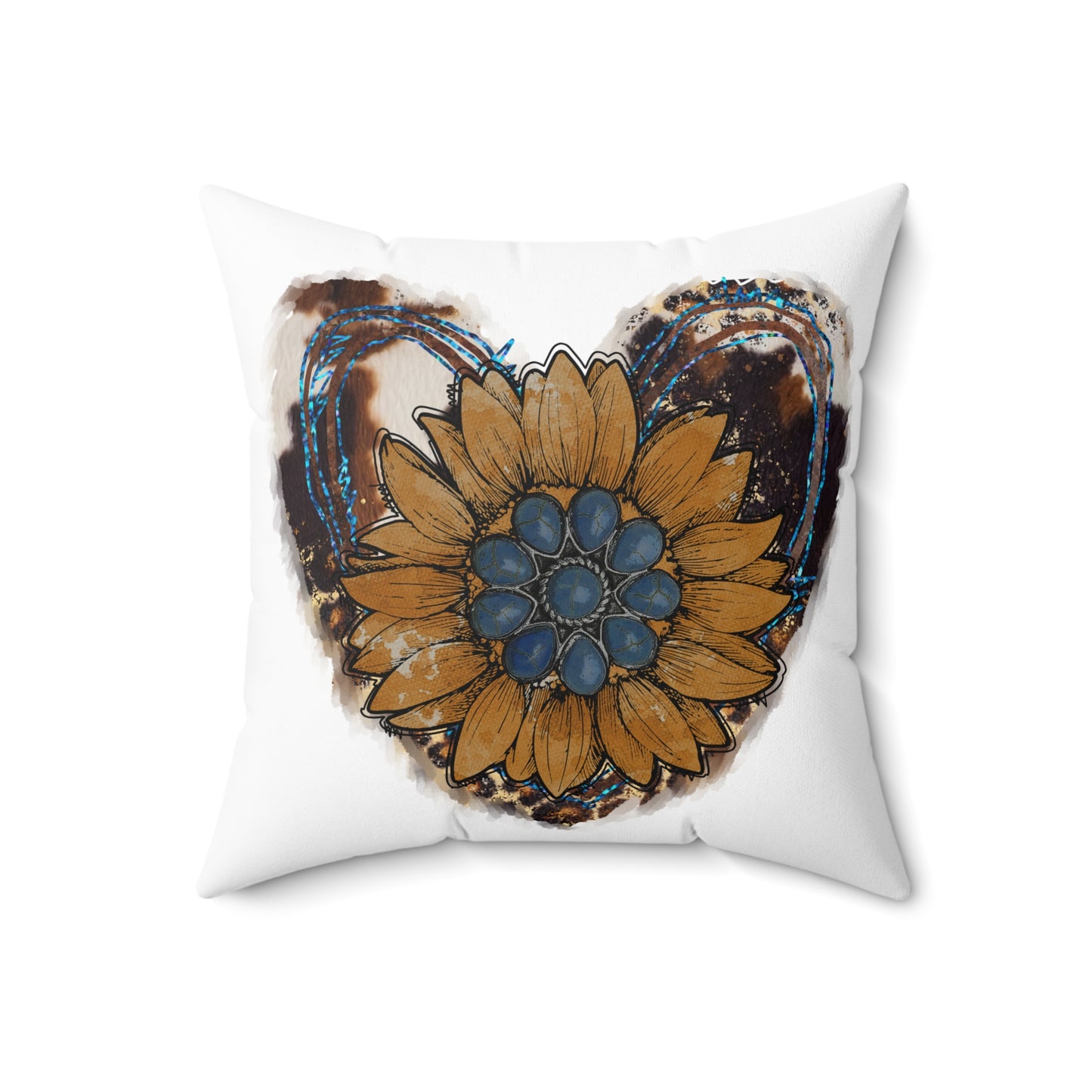 Rustic Sunflower Heart