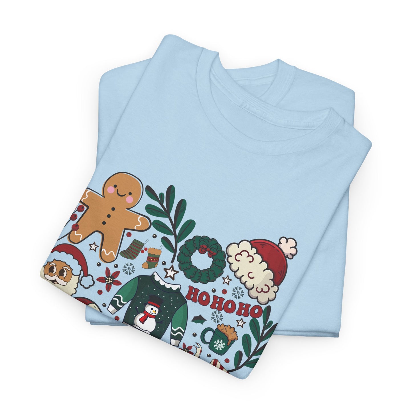 Festive Holiday Heart Heavy Cotton Tee