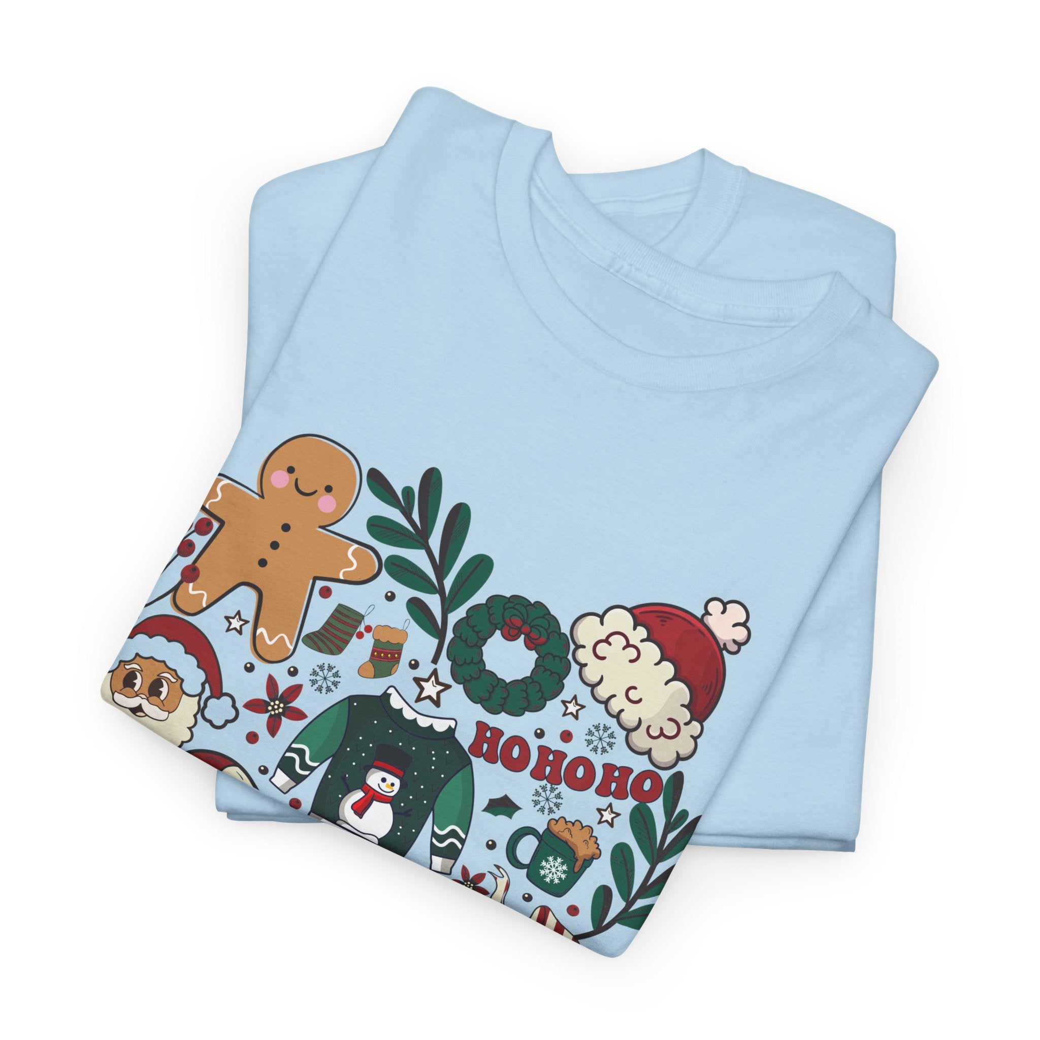 Festive Holiday Heart Heavy Cotton Tee