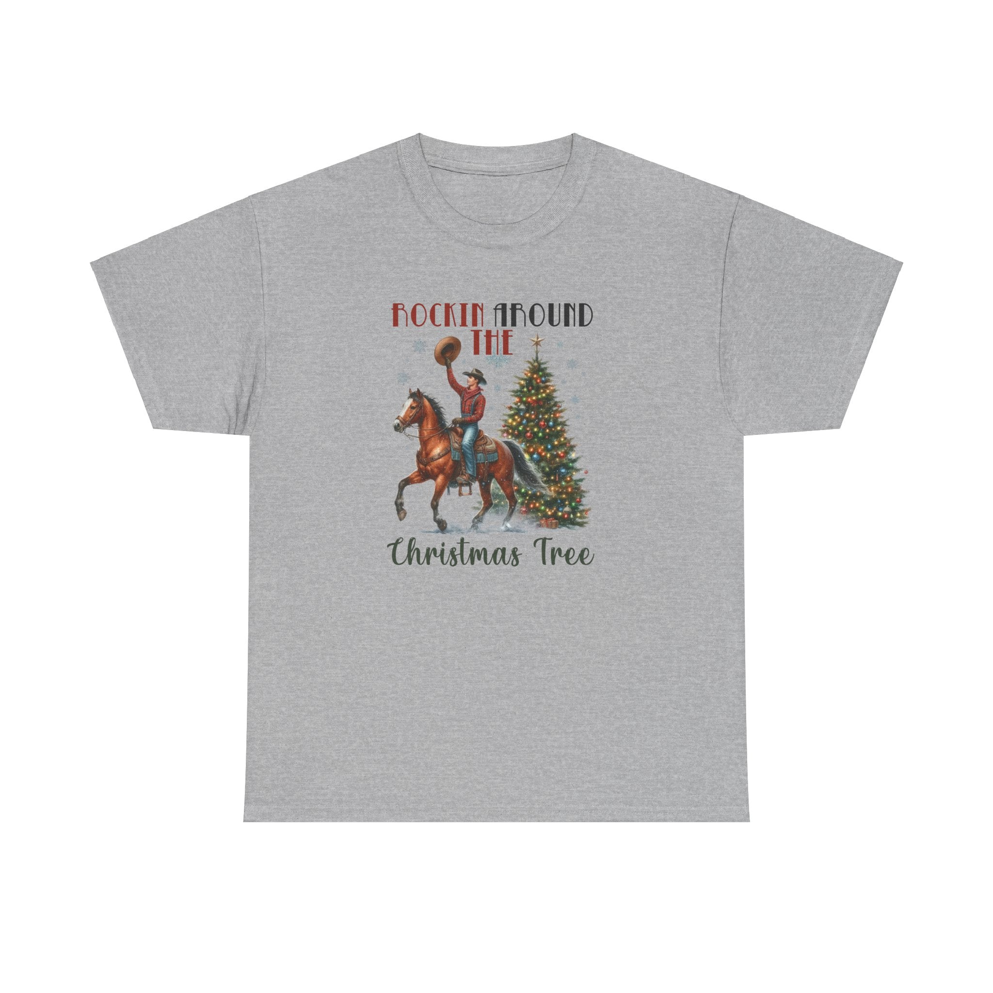 Rockin' Around the Christmas Tree Heavy Cotton Tee