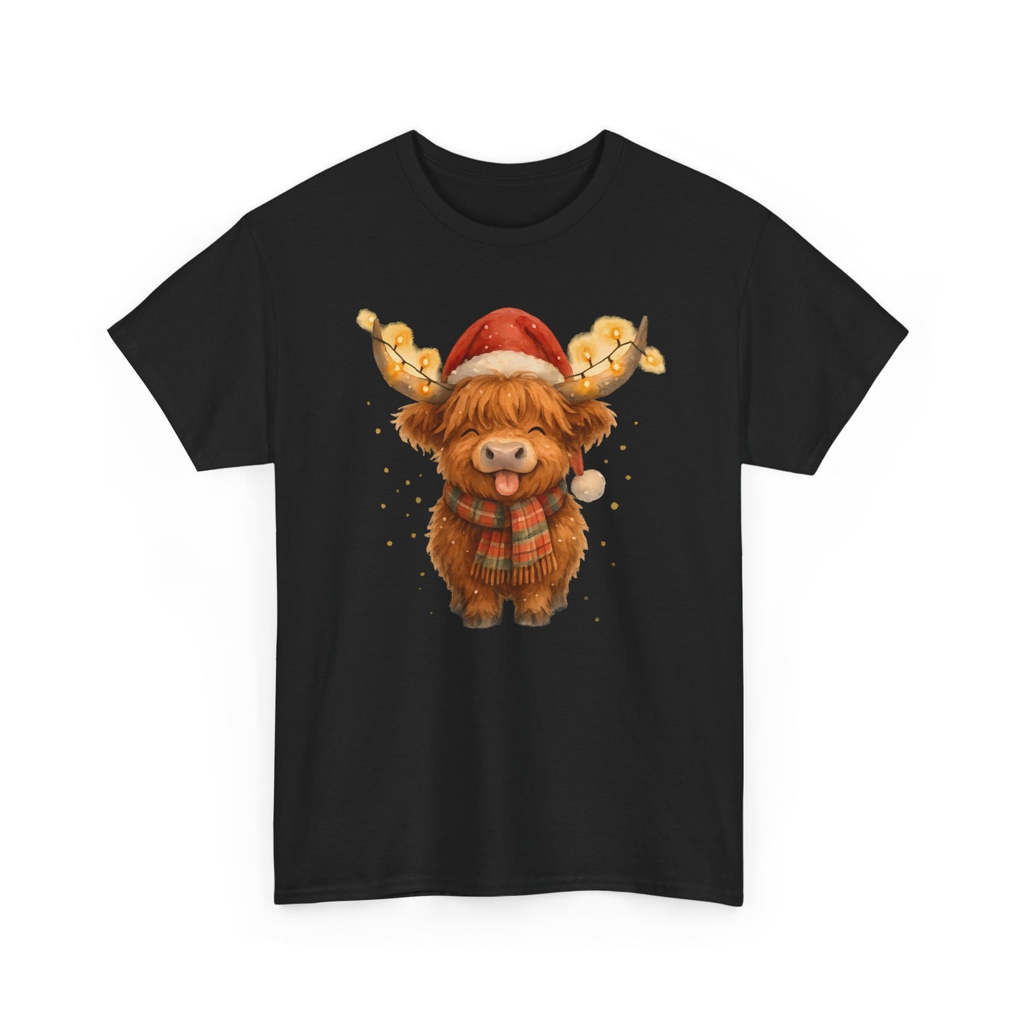 Christmas Highland Cow Tee