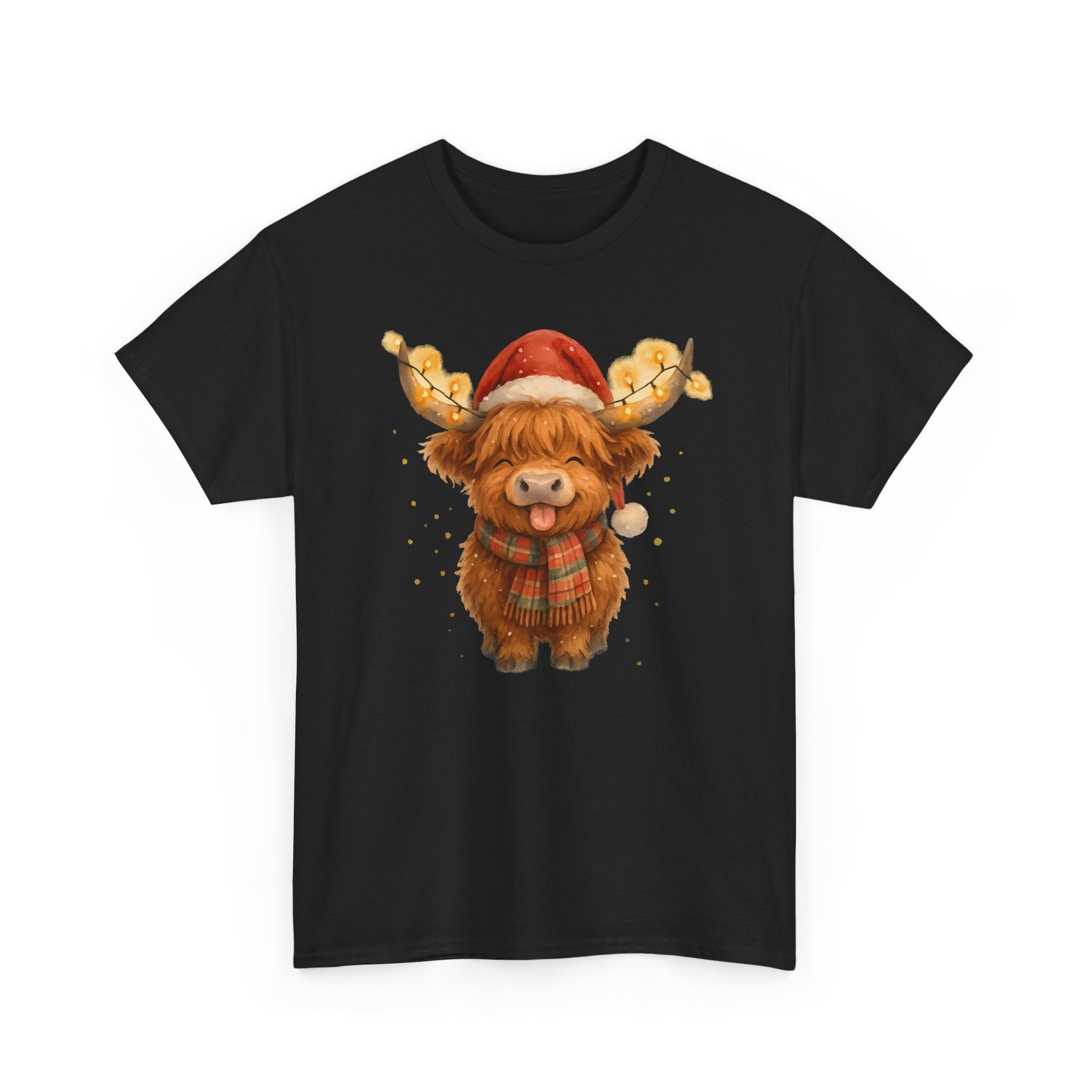 Christmas Highland Cow Tee