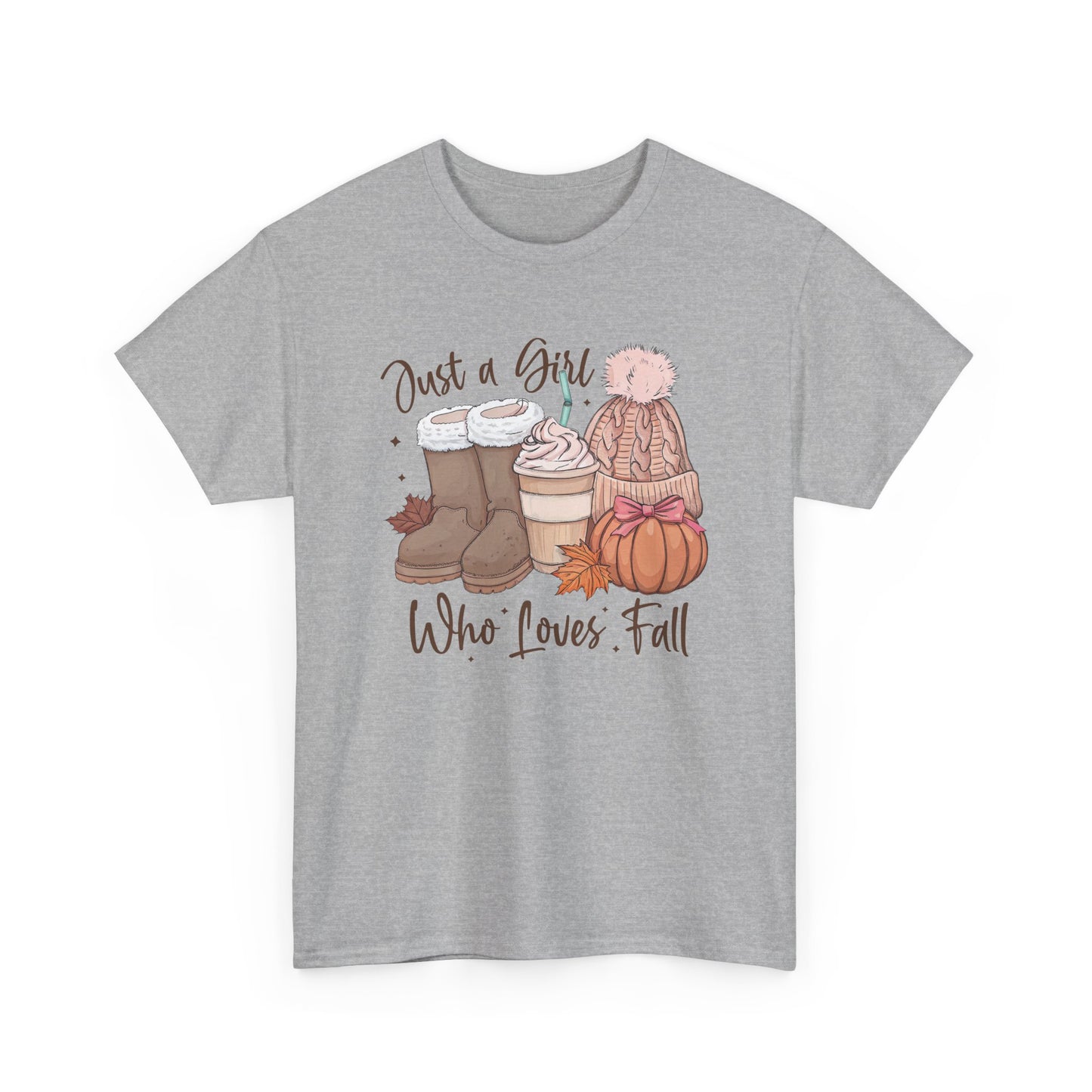 Just a Girl Who Loves Fall, Vintage Style Tee