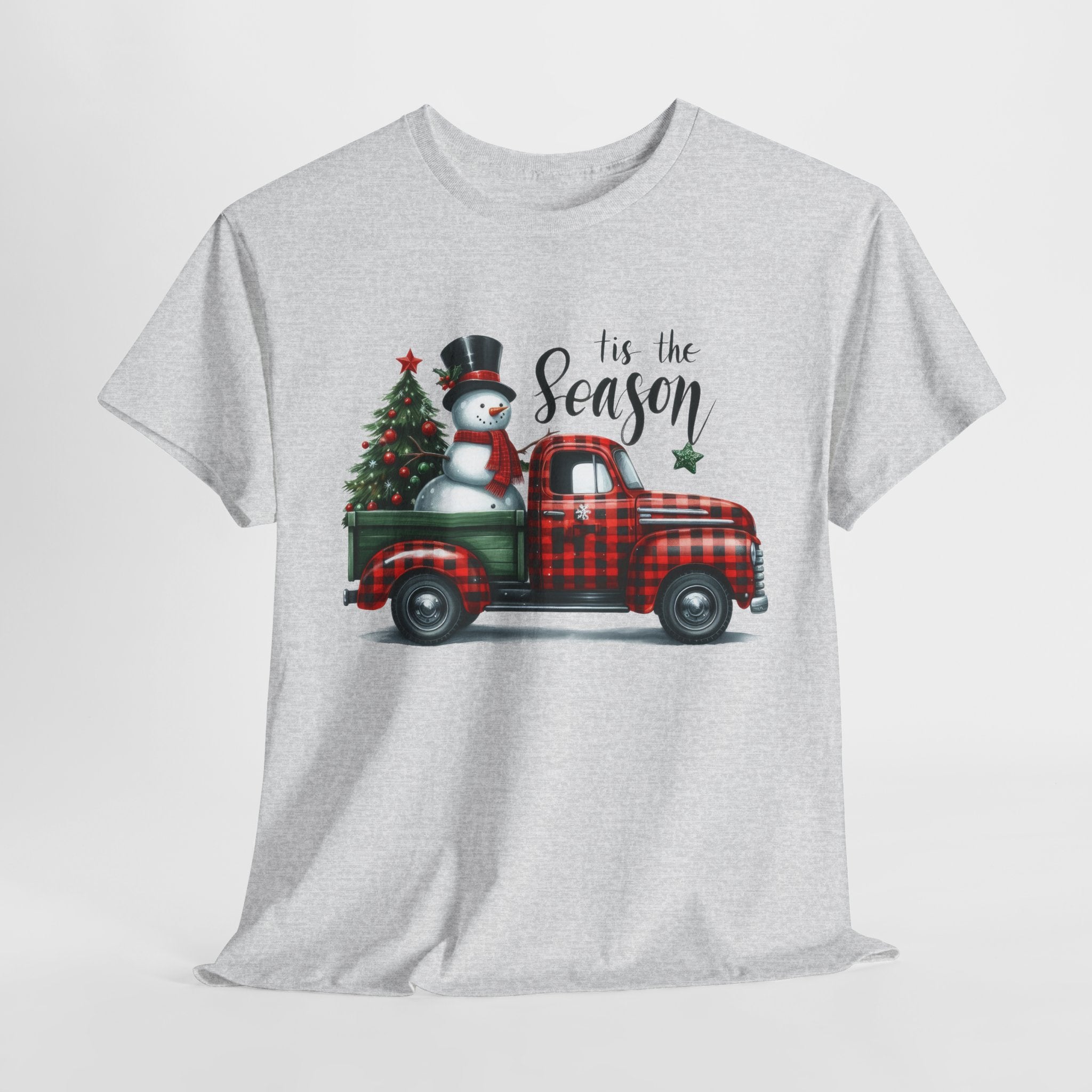 "Tis the Season" Heavy Cotton Tee - Festive Holiday Shirt