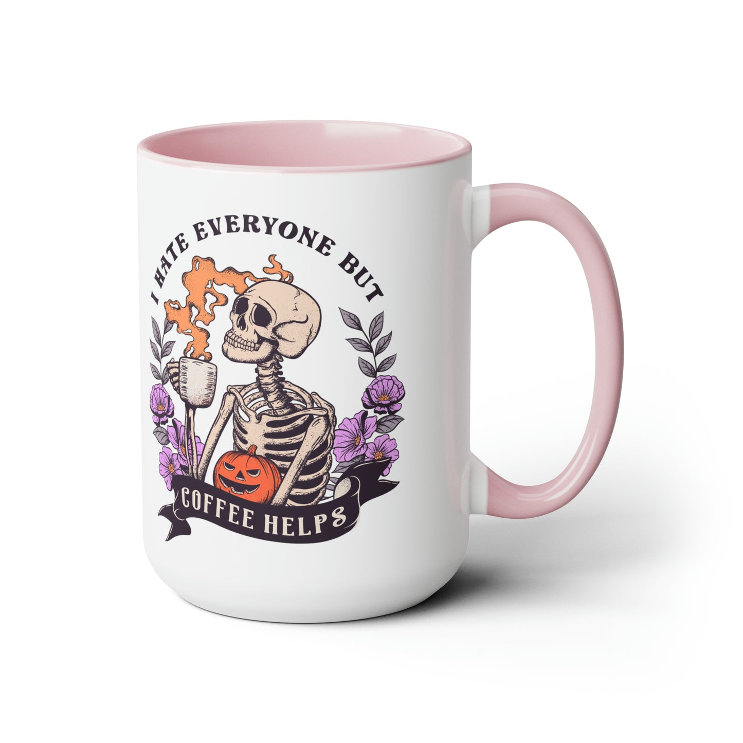 Two-Tone Coffee Mugs, 15oz