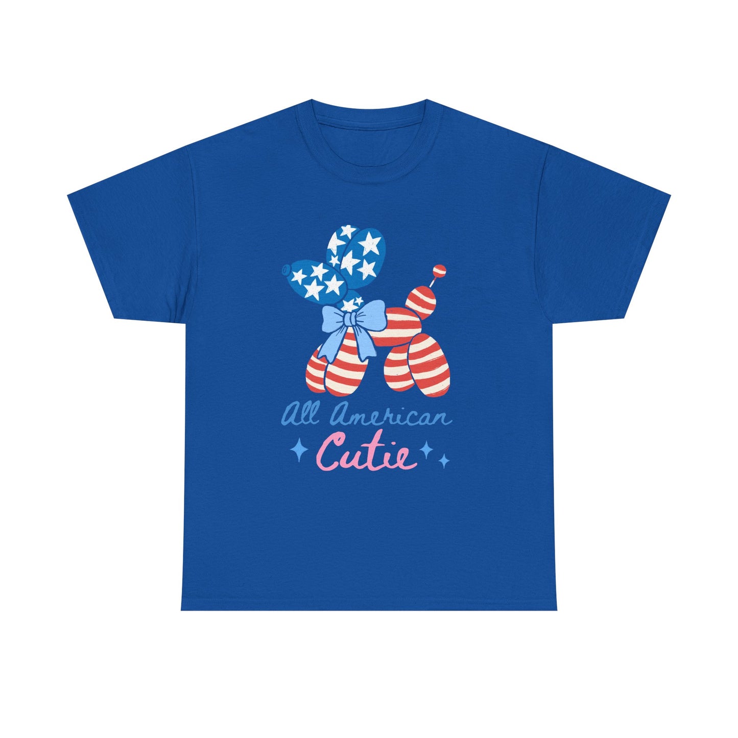 All American Cutie Patriotic Balloon Dog Tee