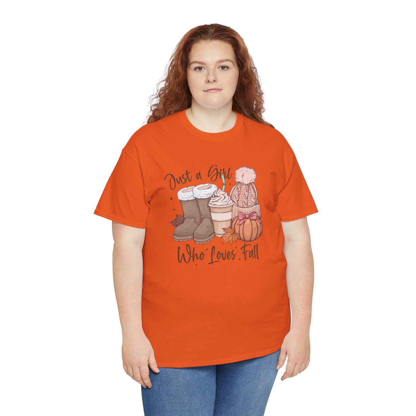 Just a Girl Who Loves Fall, Vintage Style Tee