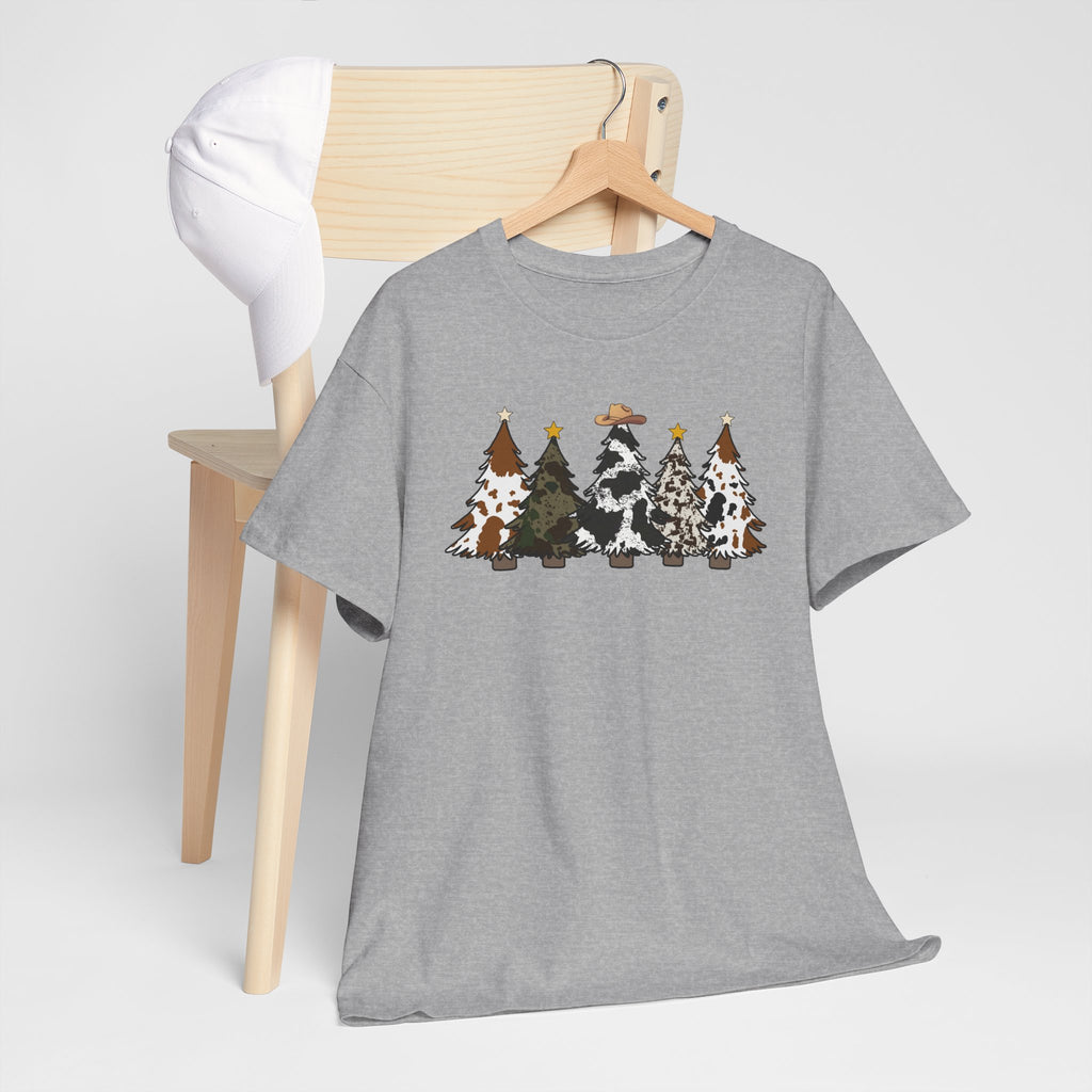 Whimsical Holiday Trees Heavy Cotton Tee