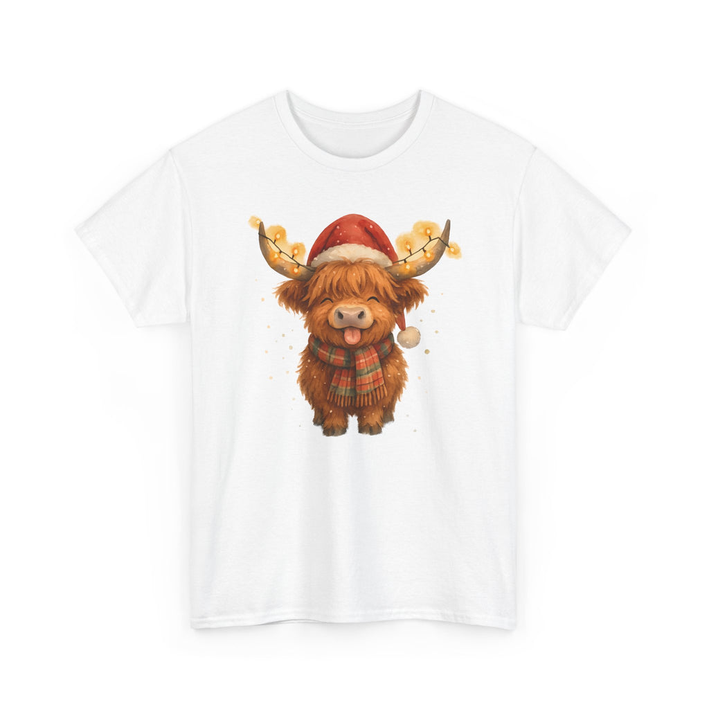 Christmas Highland Cow Tee