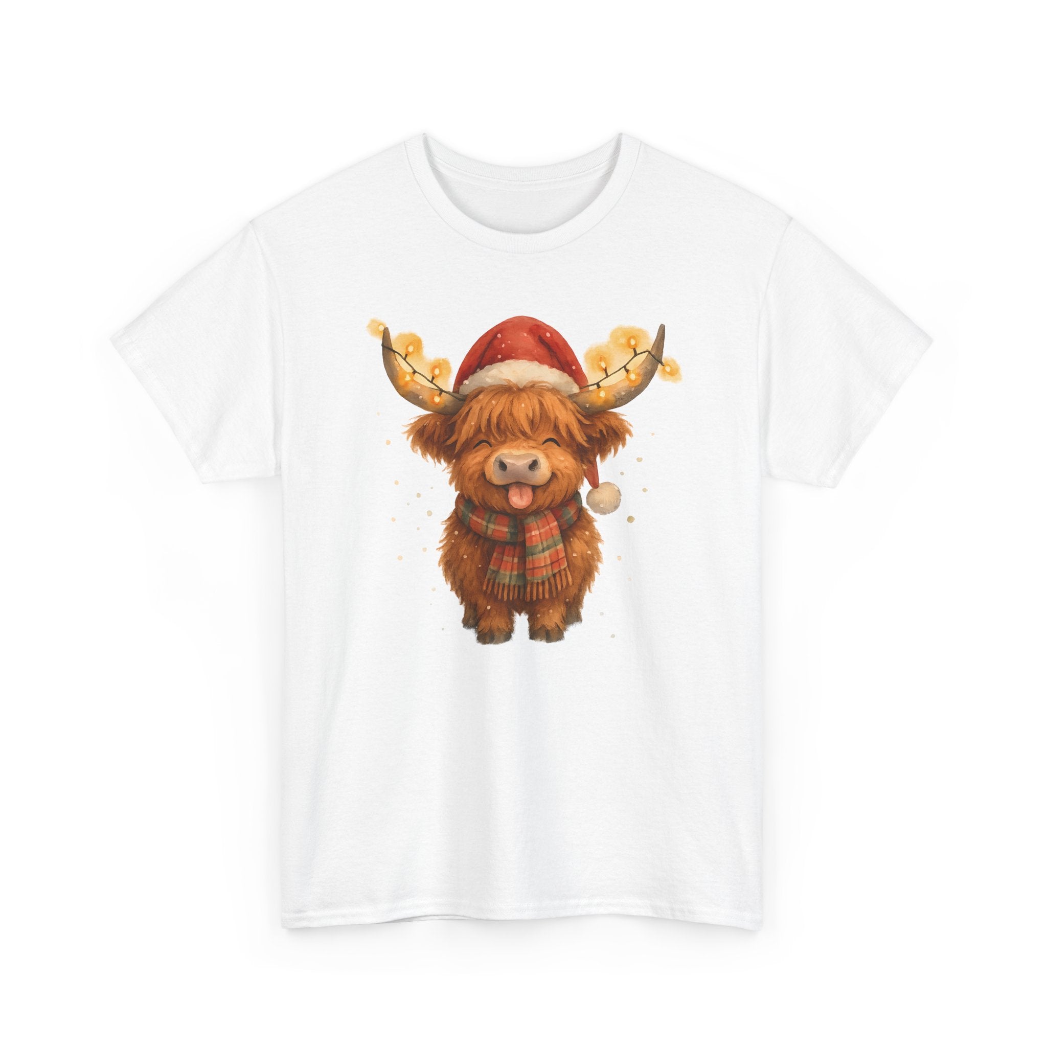 Christmas Highland Cow Tee