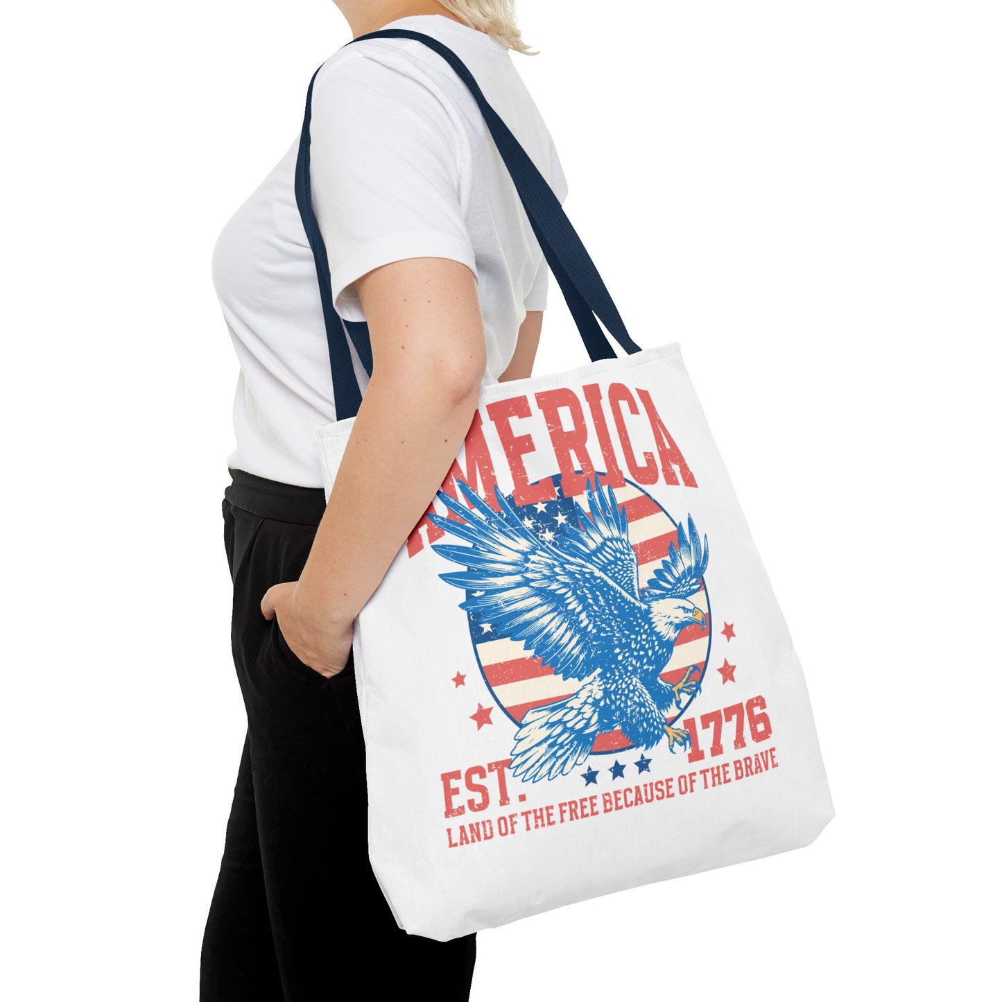 American Eagle Land of the Free Tote Bag