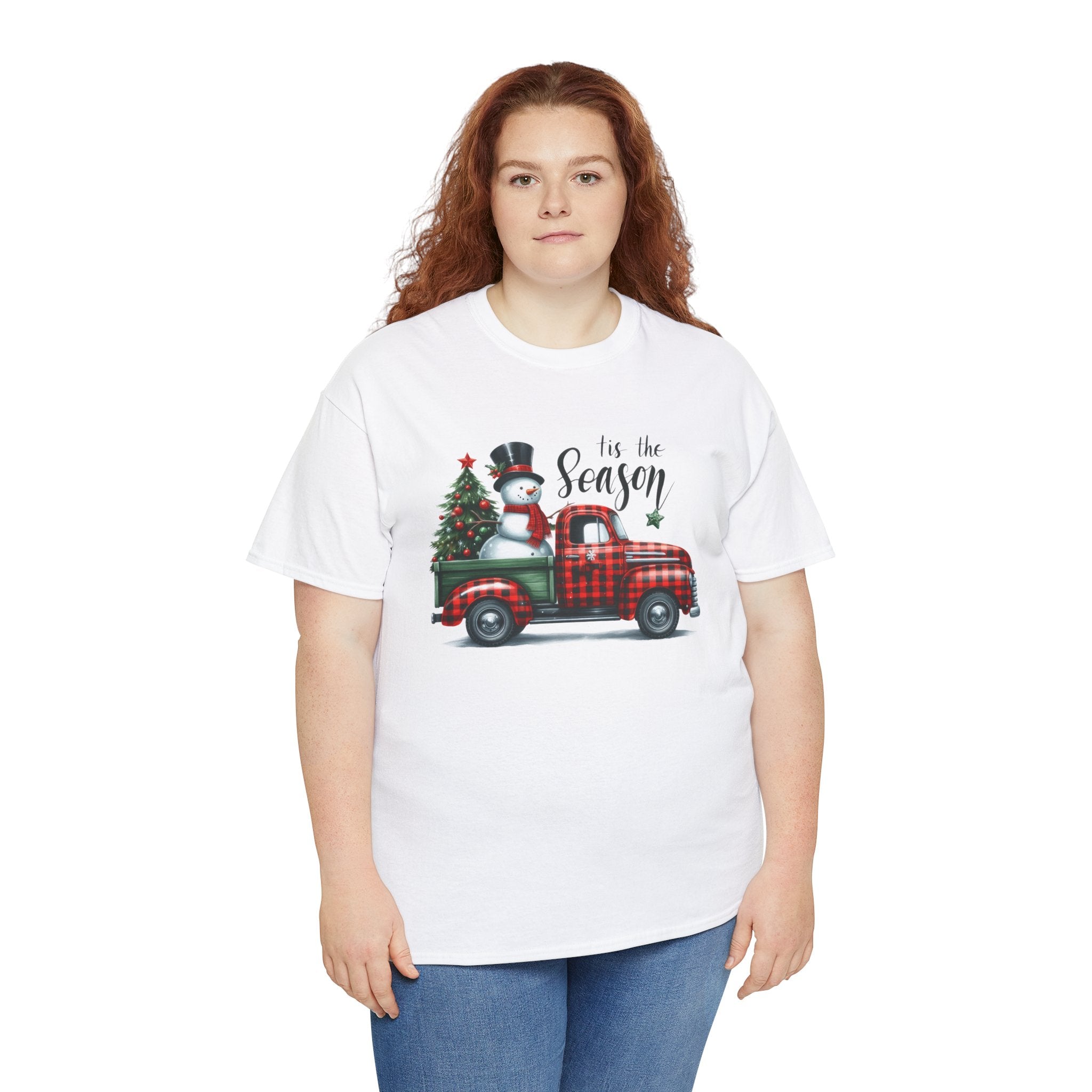 "Tis the Season" Heavy Cotton Tee - Festive Holiday Shirt
