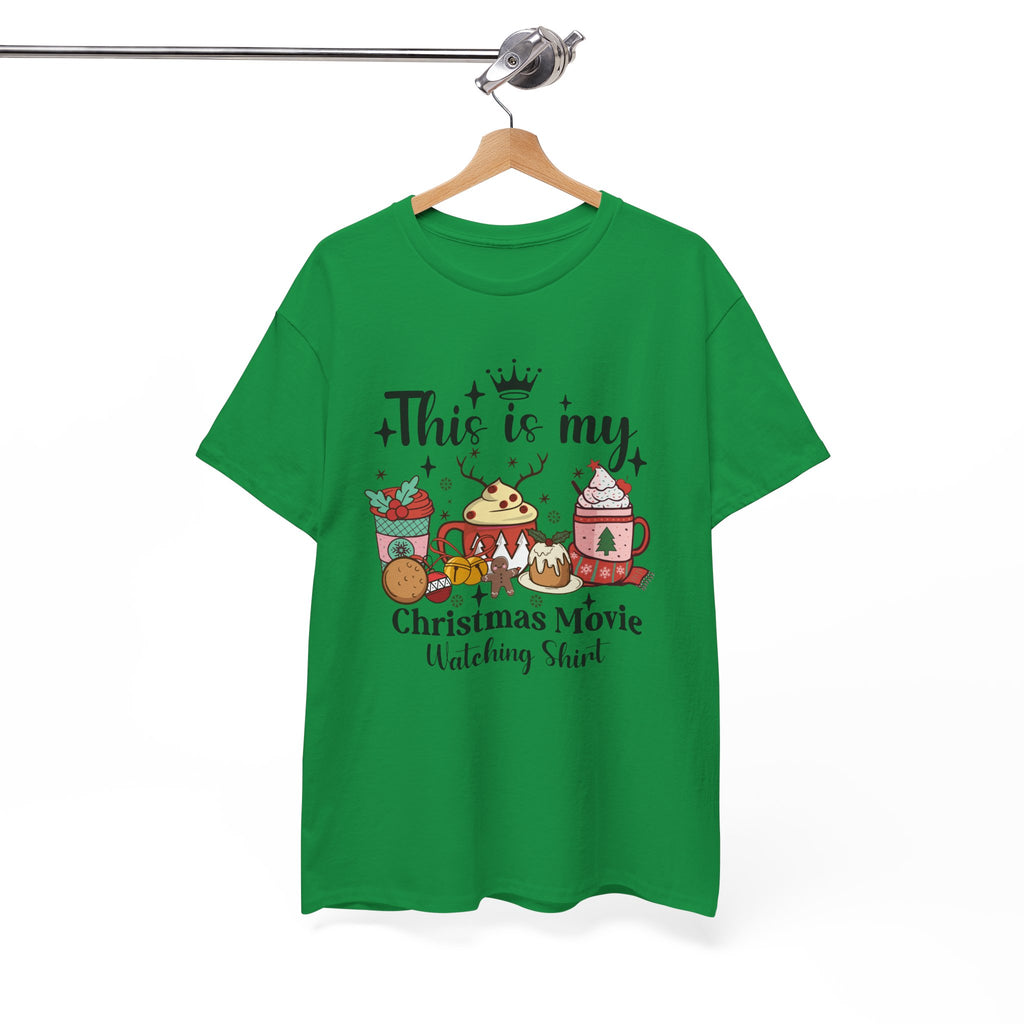 Christmas Movie Watching Tee - Heavy Cotton Shirt