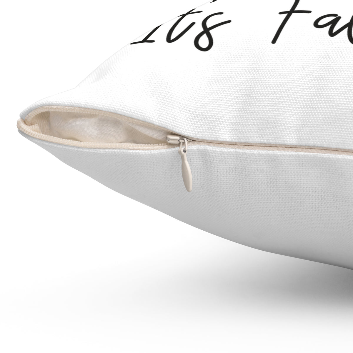 Fall Pumpkin Pillow — "It's Fall Y'all" Decorative Square Throw Pillow