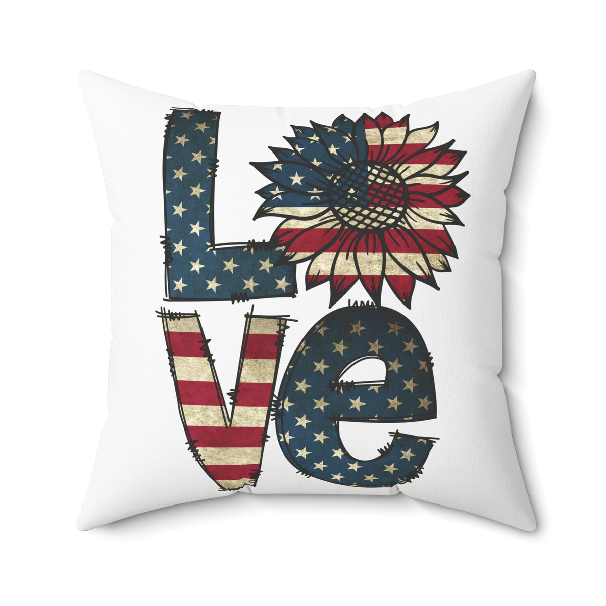 Love American Throw Pillow