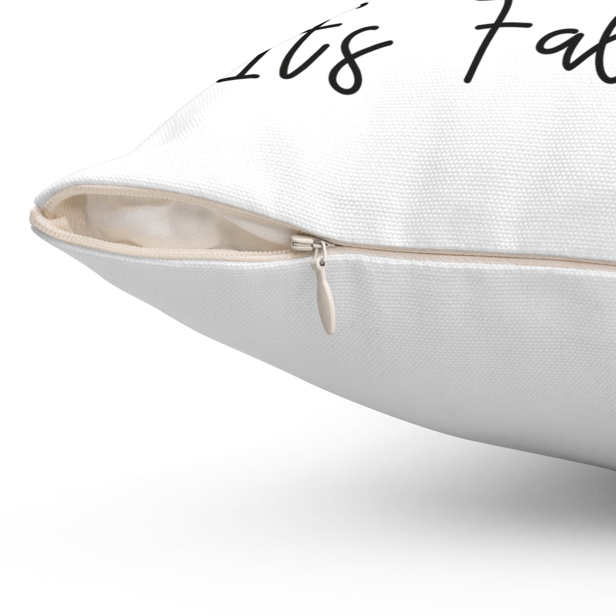 Fall Pumpkin Pillow — "It's Fall Y'all" Decorative Square Throw Pillow