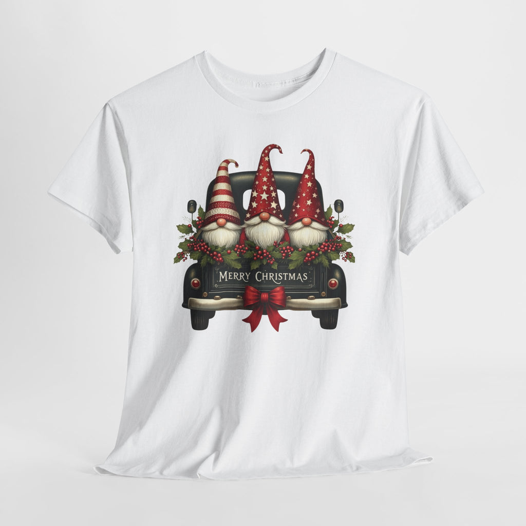 Christmas Gnome Truck Tee — Merry Christmas Holiday Shirt