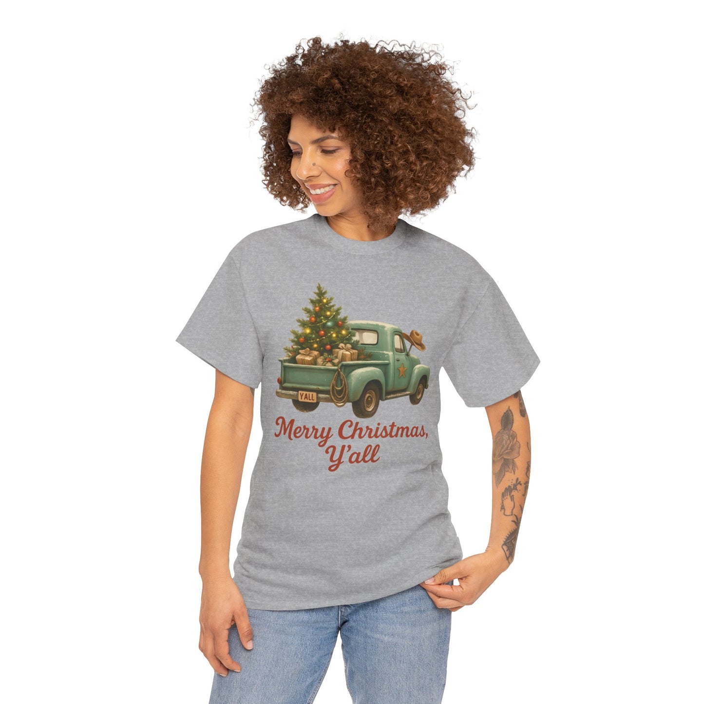 'Merry Christmas, Y'all' Vintage Holiday Tee