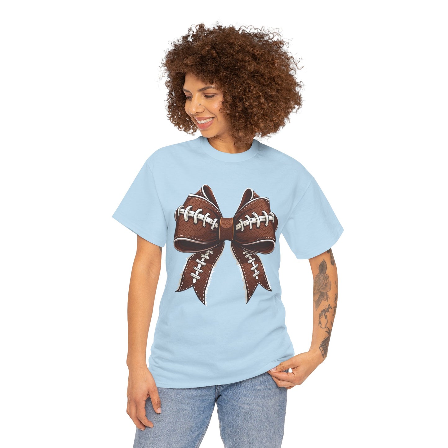 Football Bow Tee