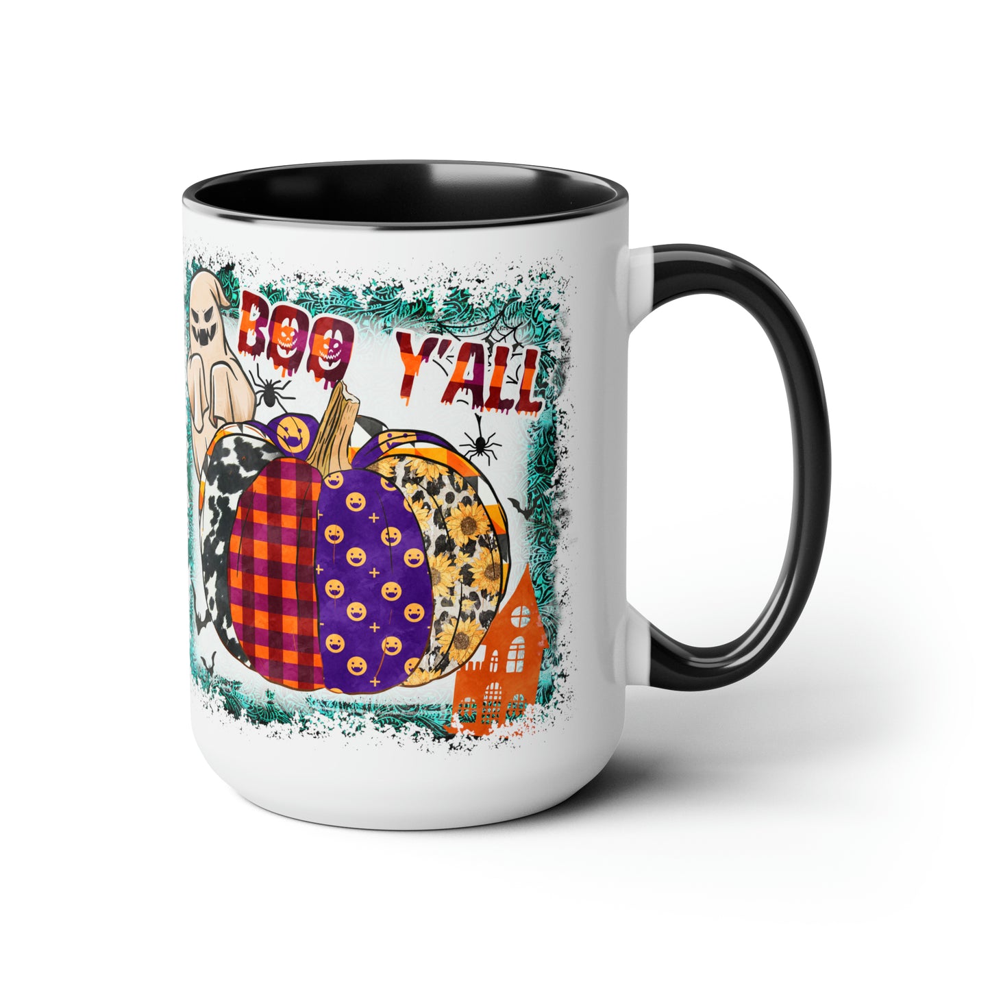 Two-Tone Coffee Mugs, 15oz