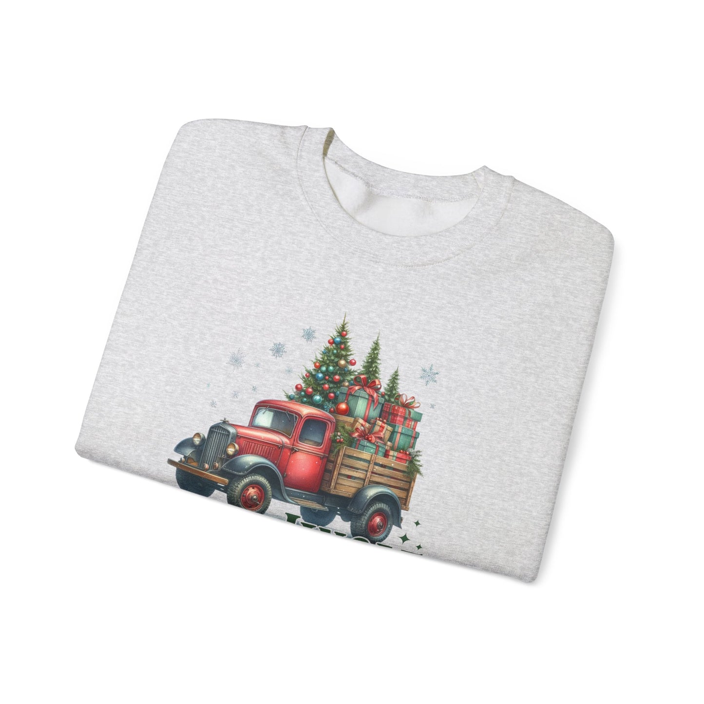 Jingle All the Way Sweatshirt - Cozy Heavy Blend Crewneck for Holiday Cheer