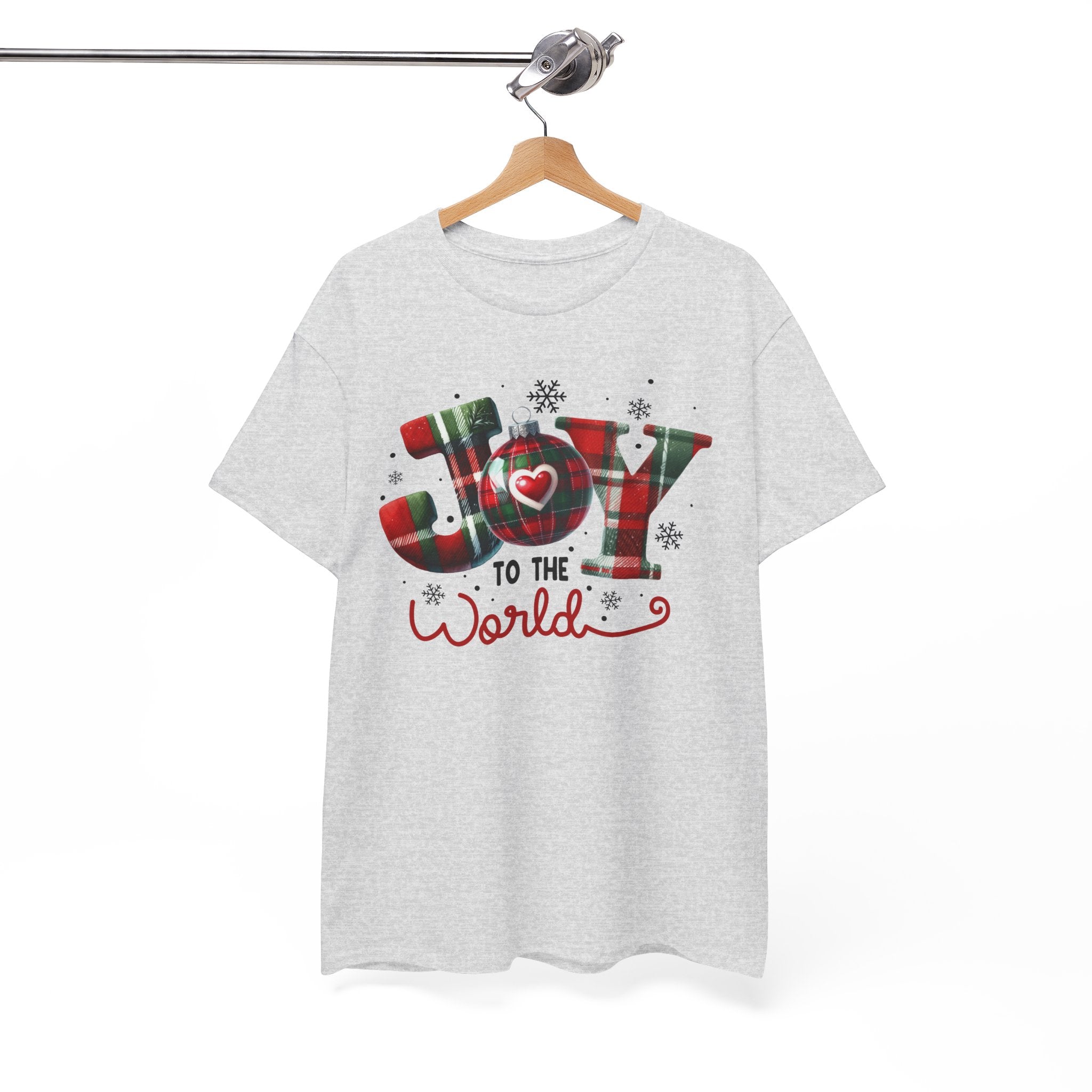 Joy to the World -Heavy Cotton Tee - Christmas Holiday Shirt