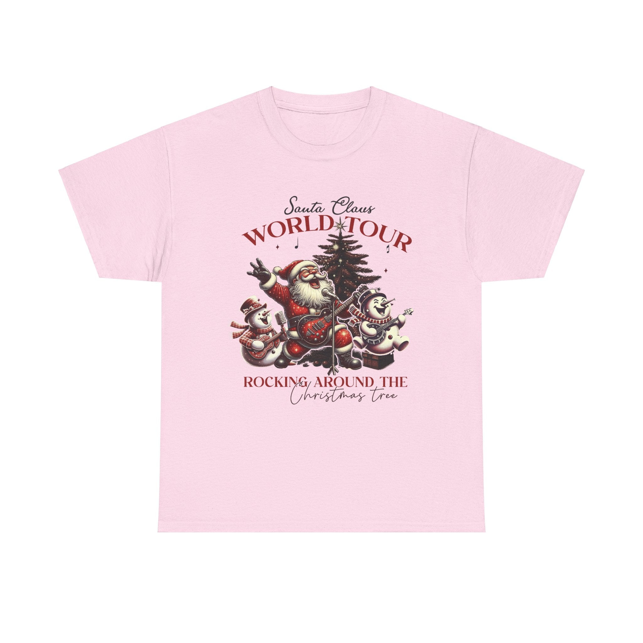 Christmas Santa Claus World Tour Tee - Heavy Cotton T-Shirt