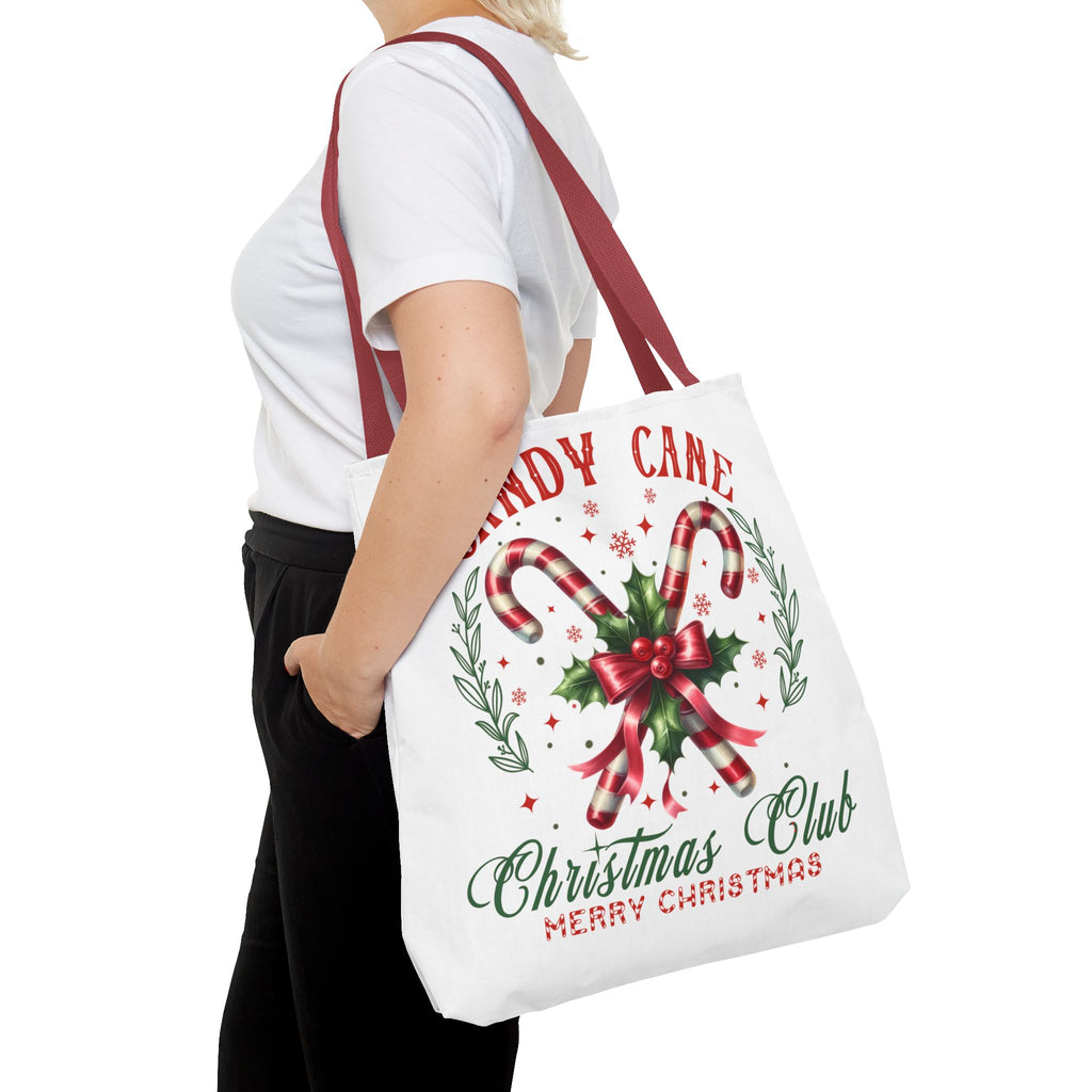 Christmas Candy Cane Tote Bag - Merry Christmas Club
