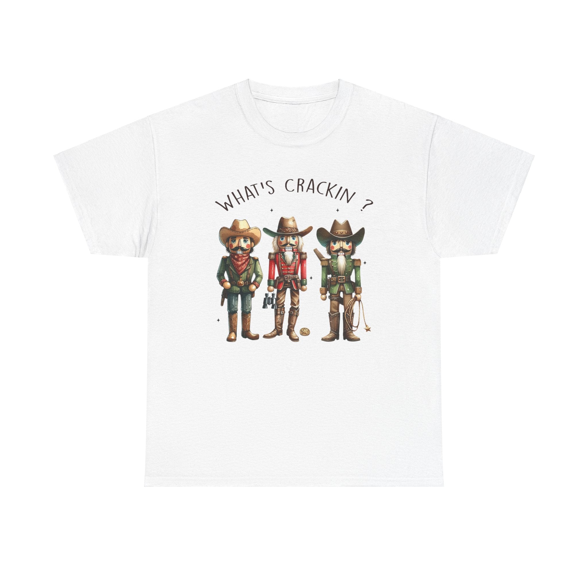 What's Crackin'? Cowboy Graphic Heavy Cotton Tee