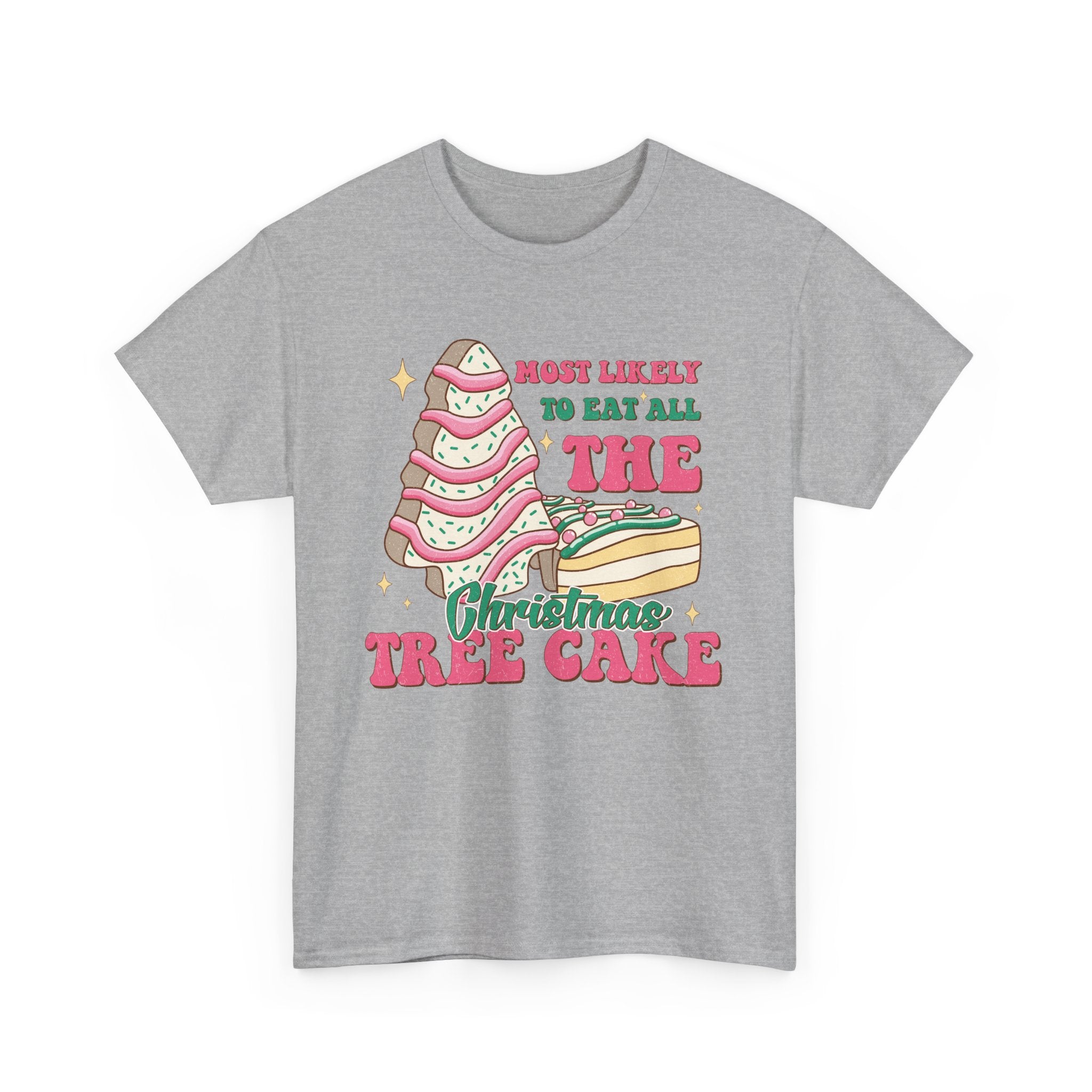 Fun Holiday Tee - 'Most Likely to Eat All the Christmas Tree Cake'