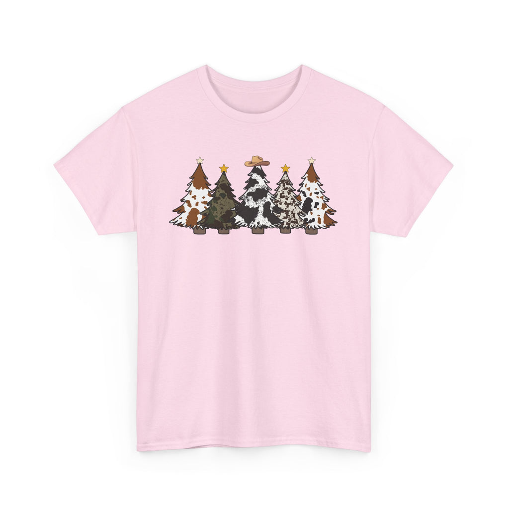 Whimsical Holiday Trees Heavy Cotton Tee
