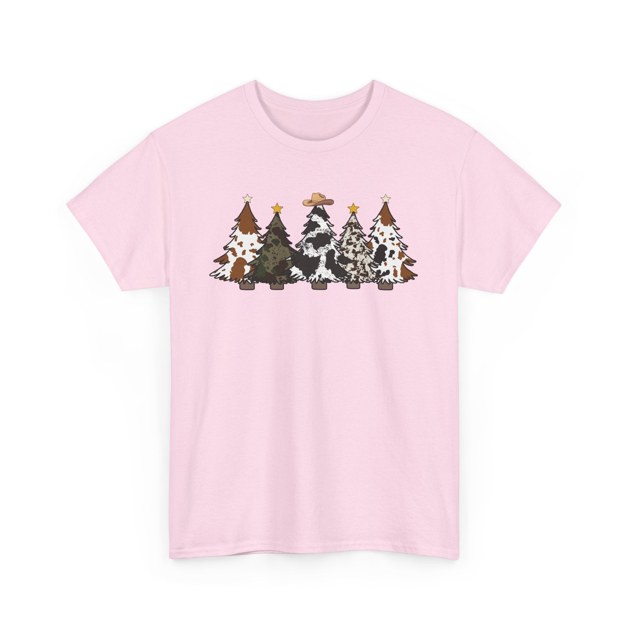 Whimsical Holiday Trees Heavy Cotton Tee