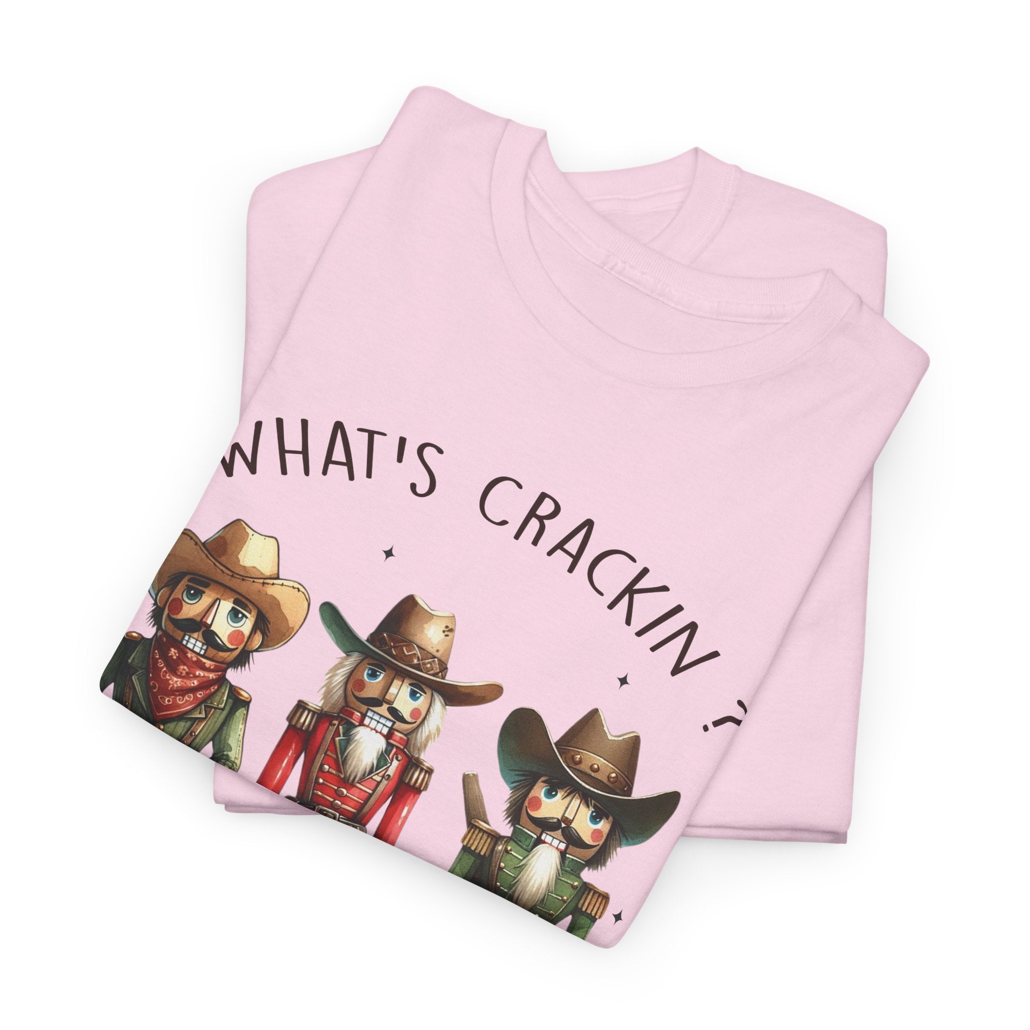 What's Crackin'? Cowboy Graphic Heavy Cotton Tee