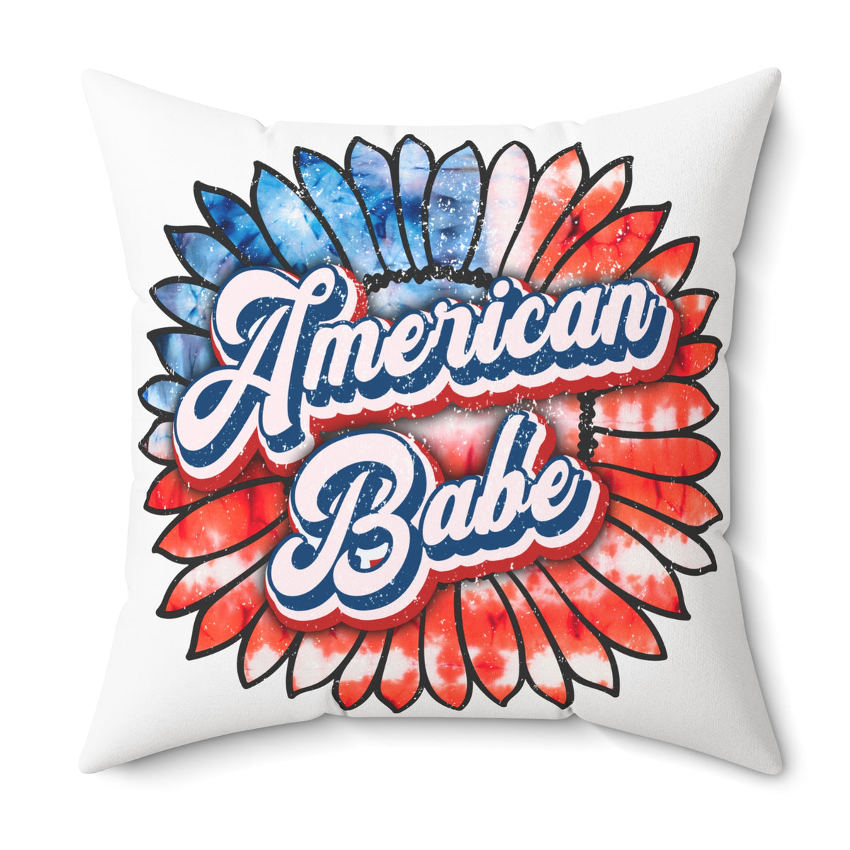 American Babe Throw Pillow
