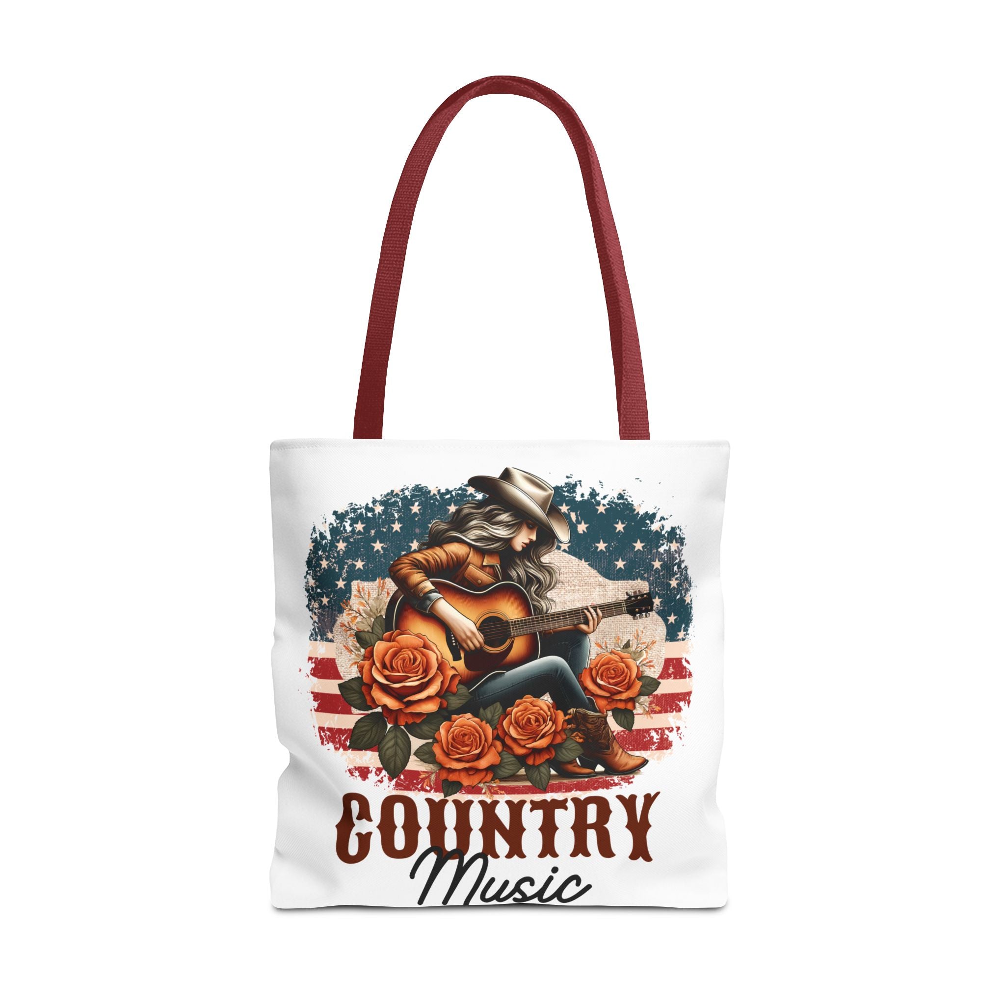 Country Music Cowgirl Tote Bag