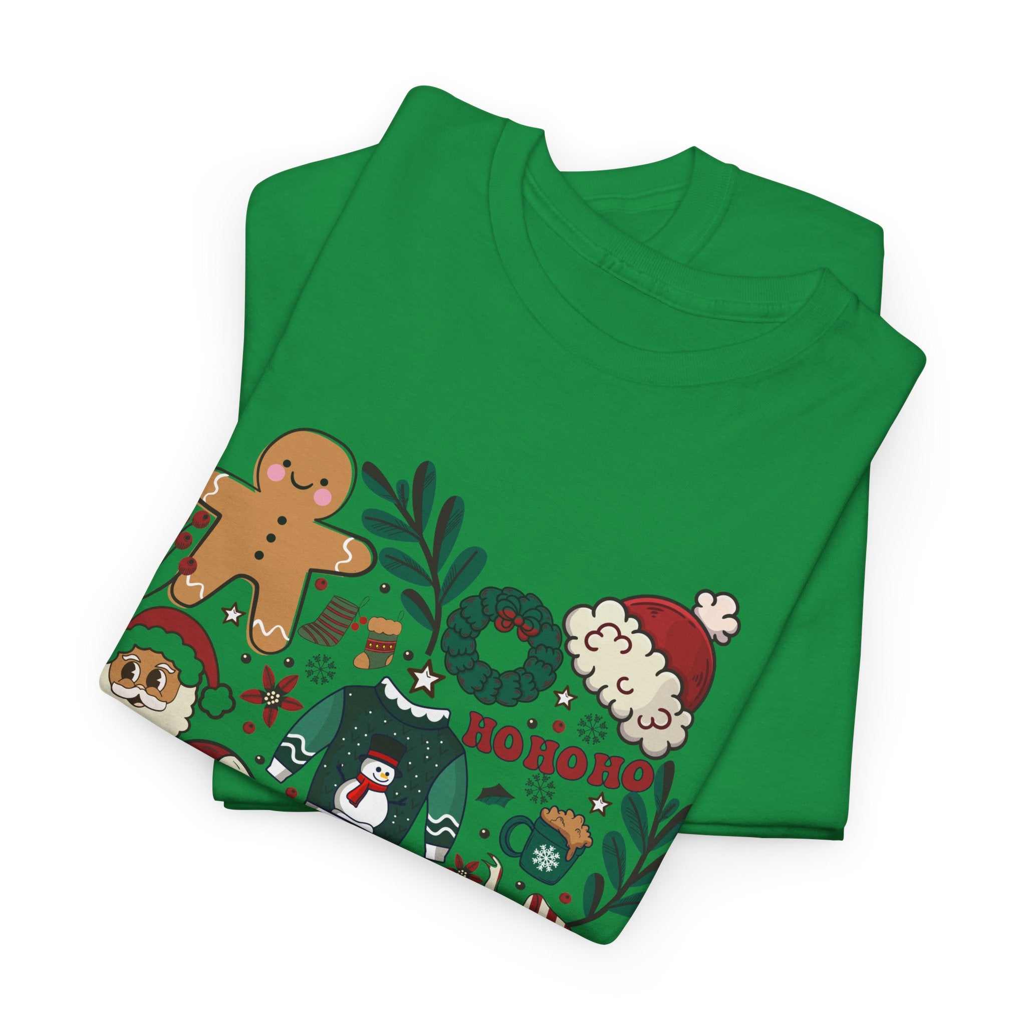 Festive Holiday Heart Heavy Cotton Tee